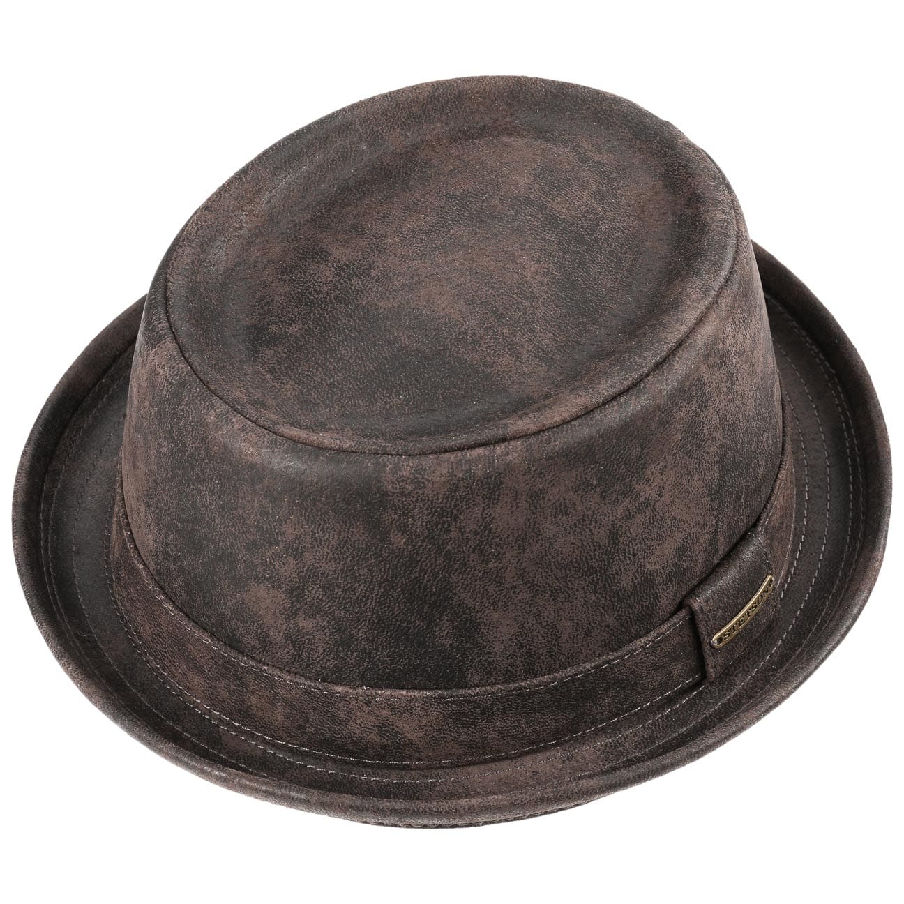 Stetson Pennsylvania Pigskin Leather Hat for Men – Stylish Cowboy Hat for Outdoor, Rodeo, and Western Fashion