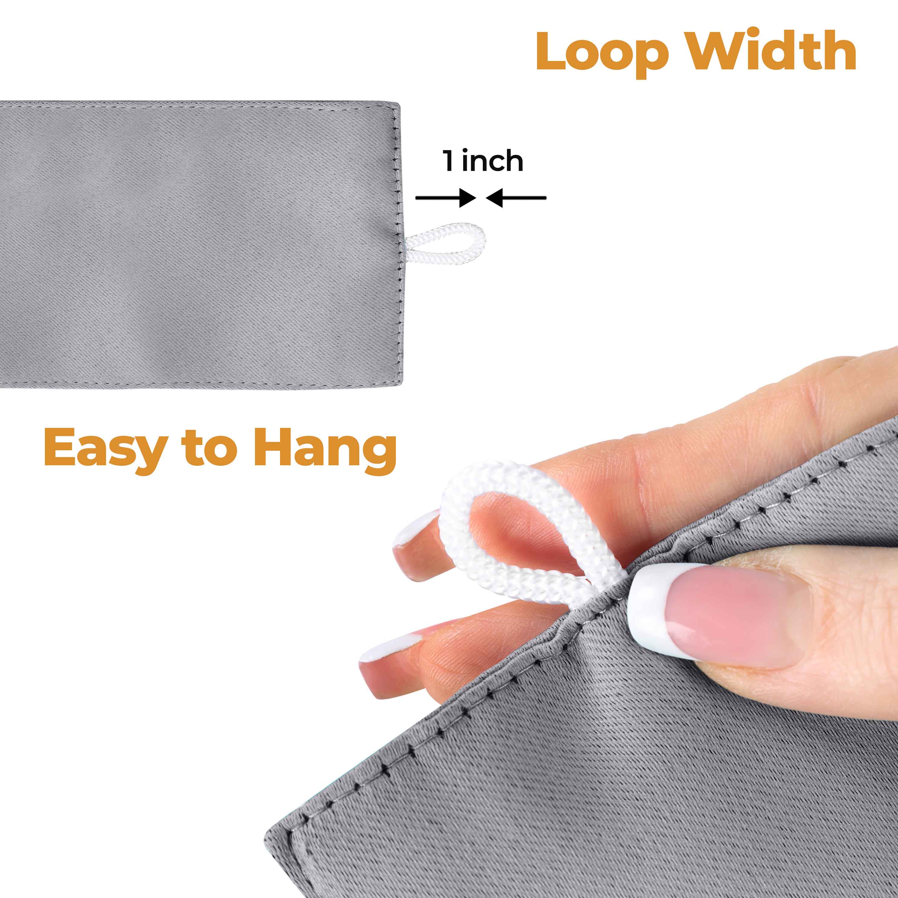 Machine Washable Blackout Curtains for Bedroom - Solid Room Darkening Window Drapes (Set of 2 Panels) - Perfect for Home Theater, Nursery & Light Sleepers