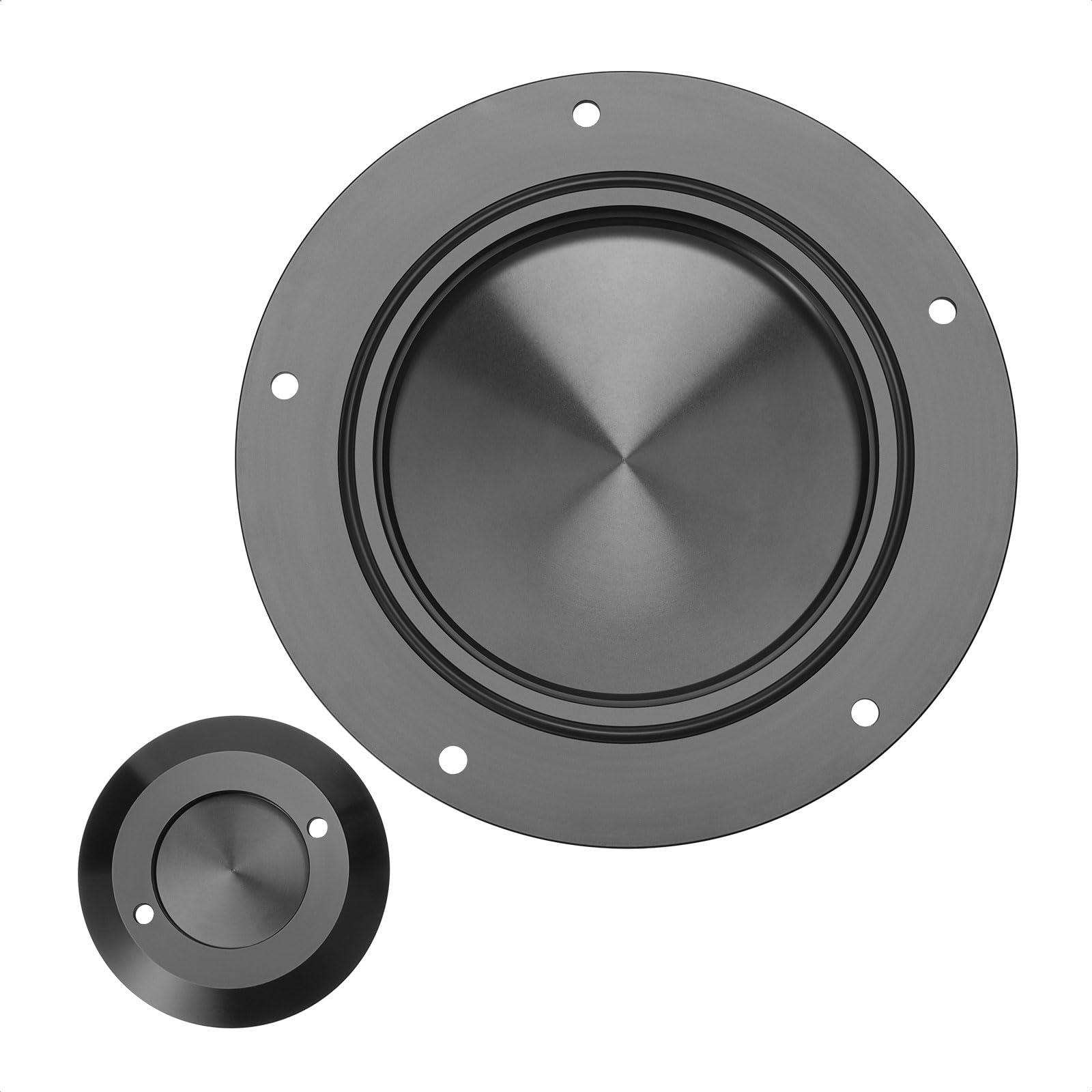 Harley Davidson Derby Timer Cover & Points Covers - 5 Hole Skull Design for Touring, Road King, Electra Glide, Street Glide, Road Glide, Tri Glide, Dyna & Softail Models - Perfect for Custom Bike Upgrades and Motorcycle Accessories Replacement