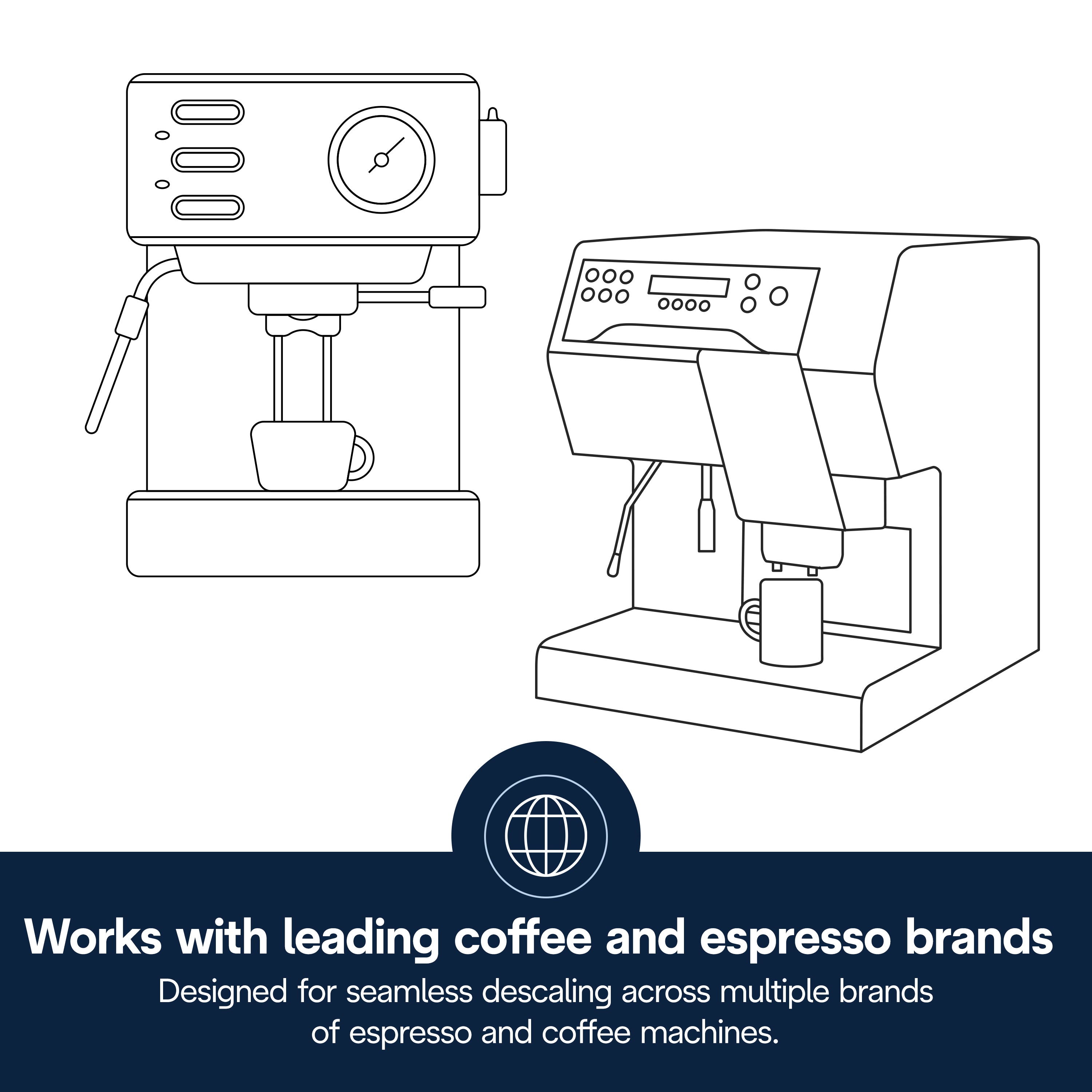 DeLonghi EcoDecalk Descaler Liquid - Coffee Machine Descaling Solution for Espresso & Drip Coffee Makers - Removes Limescale & Mineral Buildup - Safe for All DeLonghi Coffee Appliances - Perfect for Home & Office Use