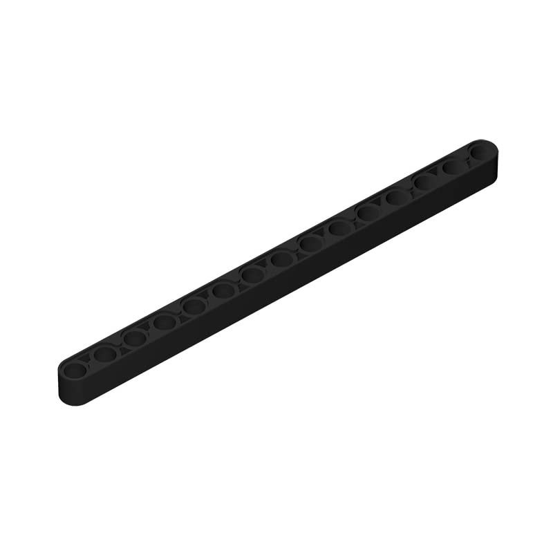 Gobricks GDS-668 1x15 Thick Liftarm Technical Building Block - Compatible with Lego 32278, 64871 & Major Brick Brands - DIY Construction Toy Parts (26 Black, 7 PCS) - Perfect for MOC Models, Technic Vehicles & Engineering Projects