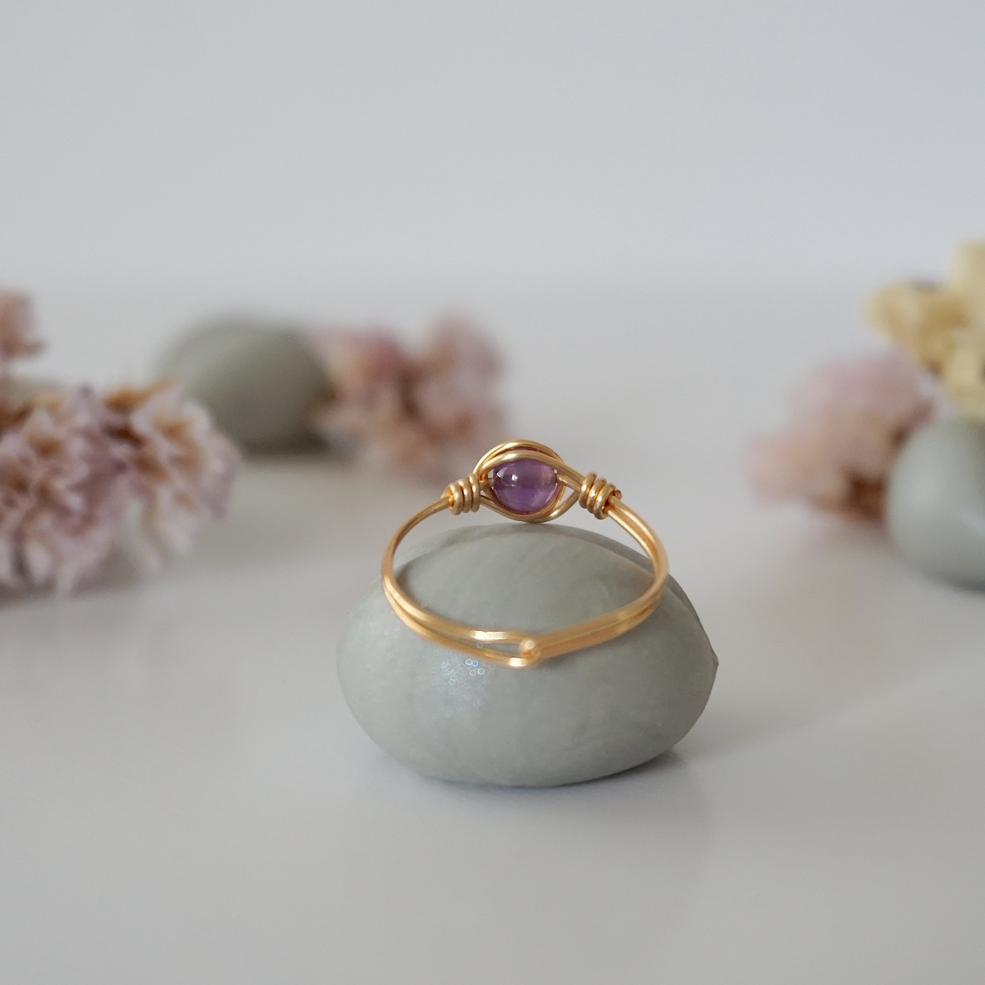 Simple Amethyst Birthstone Ring for Women | Elegant February Jewelry Gift for Her | Perfect for Valentine's Day, Anniversary & Special Occasions