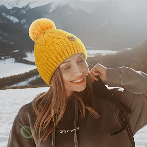 Cozy Fleece Knitted Winter Hat for Men & Women - Warm Beanie for Cold Weather - Perfect for Skiing, Snowboarding & Outdoor Activities