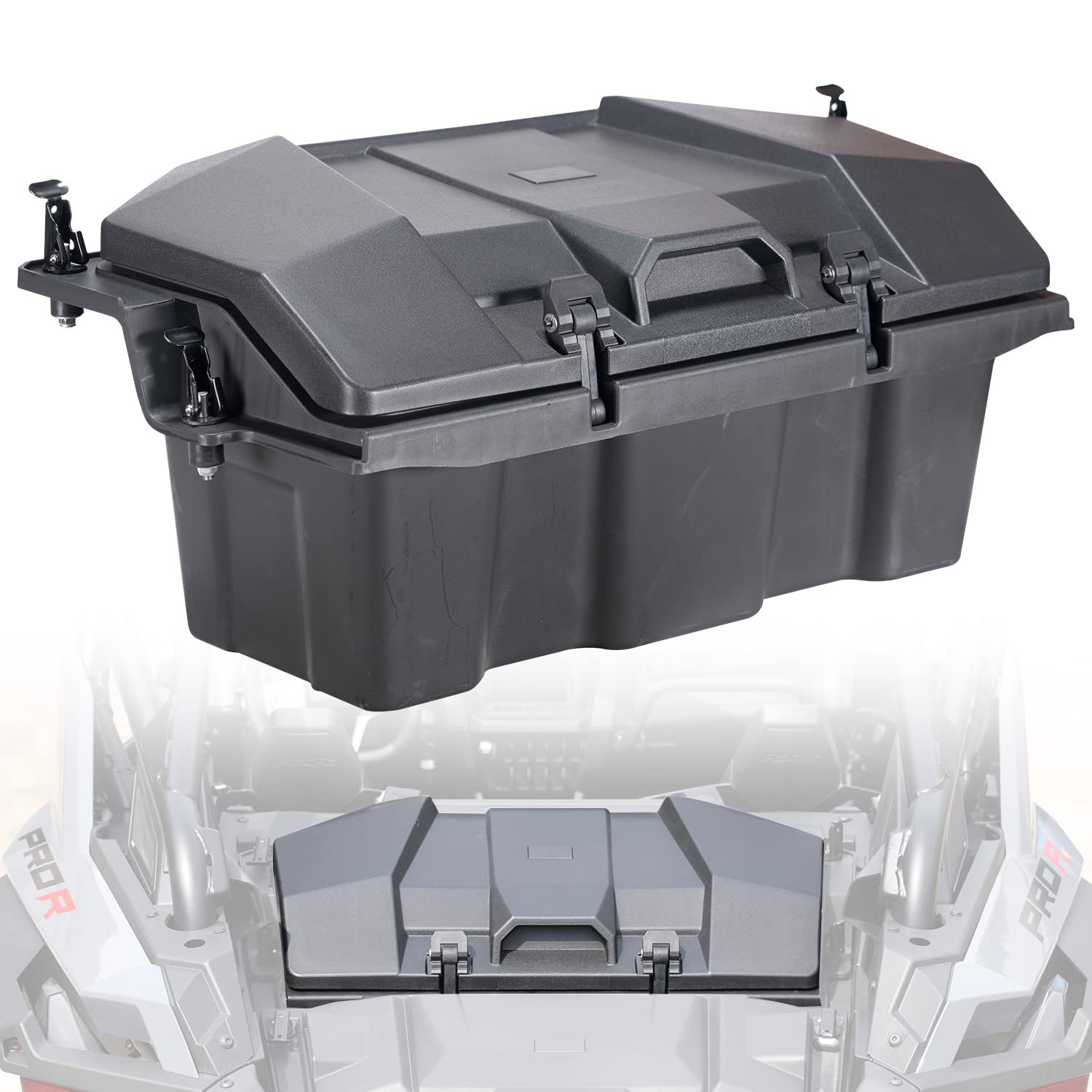HAKA TOUGH 60 QT Waterproof Cargo Storage Box for Polaris RZR PRO R/Pro R 4 (2022-2024) | Durable Rear Bed Organizer | OEM #2884235 Replacement | Perfect for Off-Road Adventures & Gear Storage
