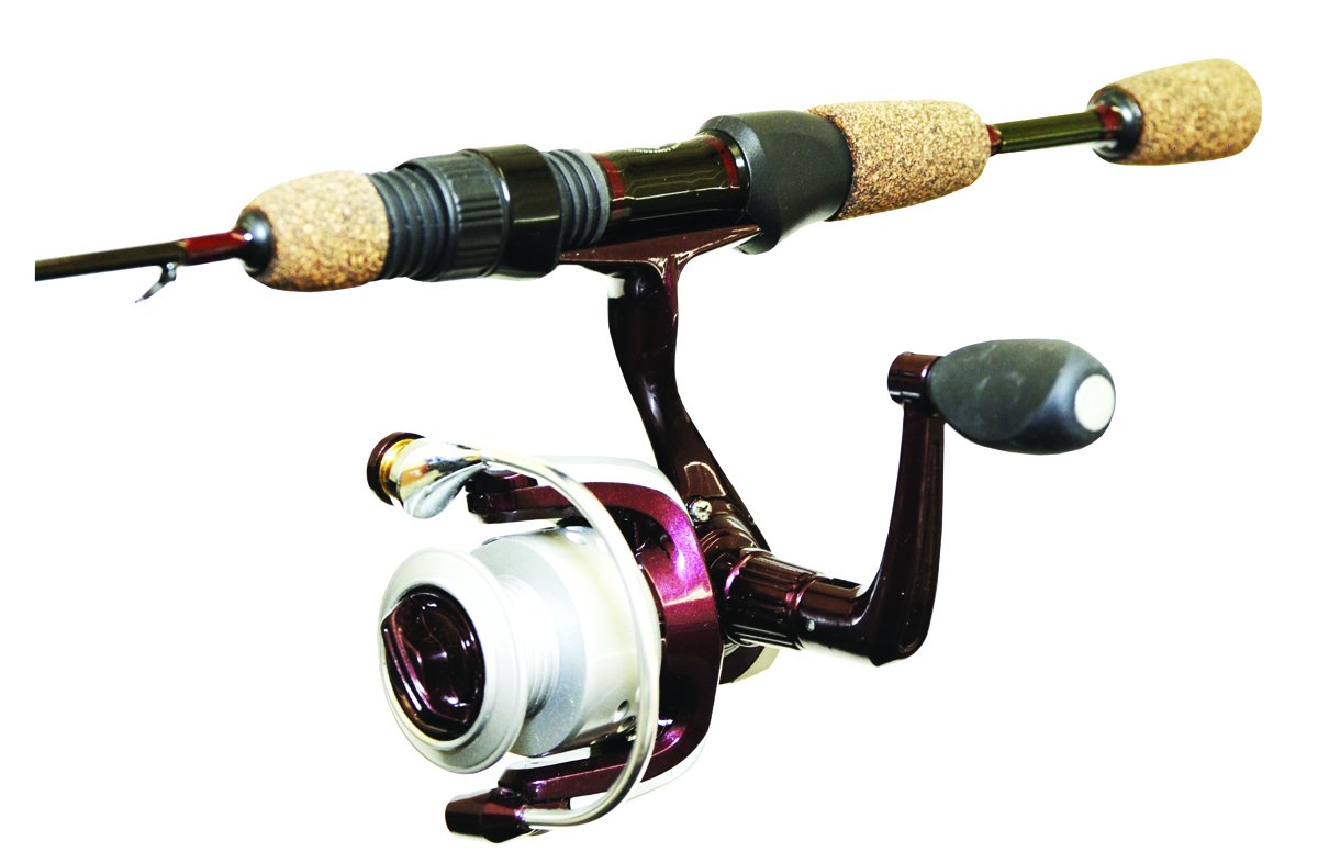 Wright & McGill Tony Roach Ice Medium Spin Fishing Rod and Reel Combo - Perfect for Ice Fishing, Freshwater Angling, and Winter Outdoor Adventures