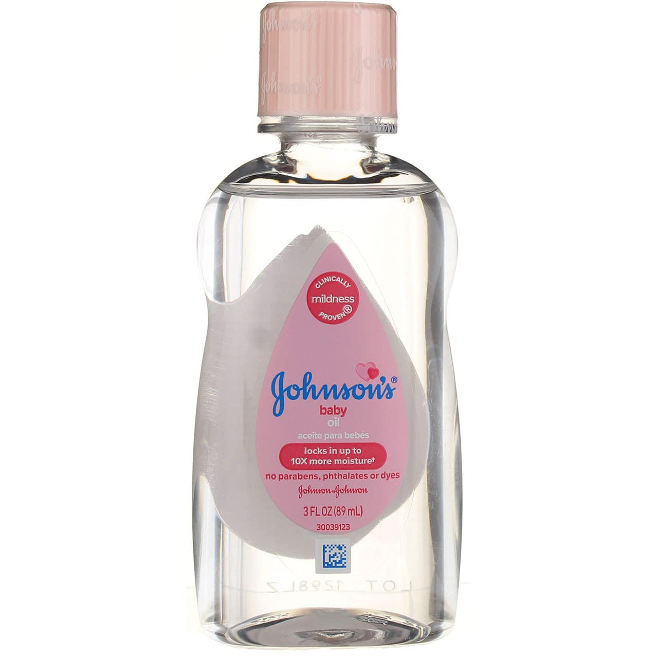 Johnson's Baby Oil 3oz 4-Pack for Baby Massage & Skin Care
