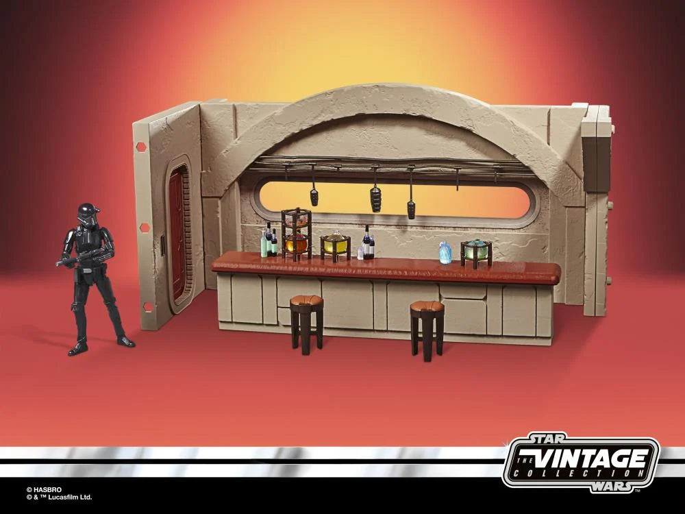 Star Wars The Vintage Collection Nevarro Cantina Playset - Premium Action Figure Set for Collectors, Perfect for Display & Role-Playing Scenes