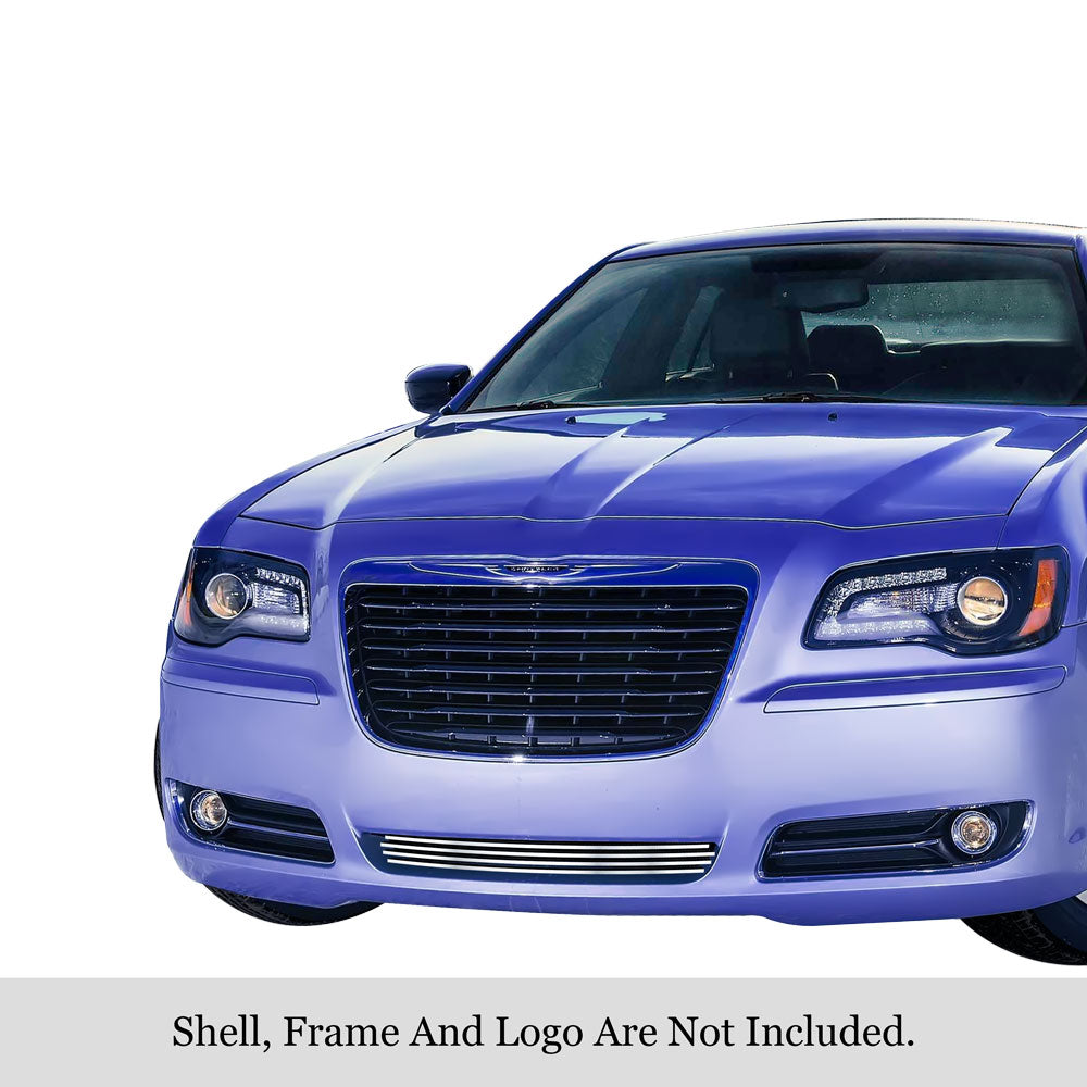 Polished Stainless Steel Lower Billet Grille for 2011-2014 Chrysler 300 | Durable & Stylish Front Grille Replacement | Perfect for Car Upgrades & Customization