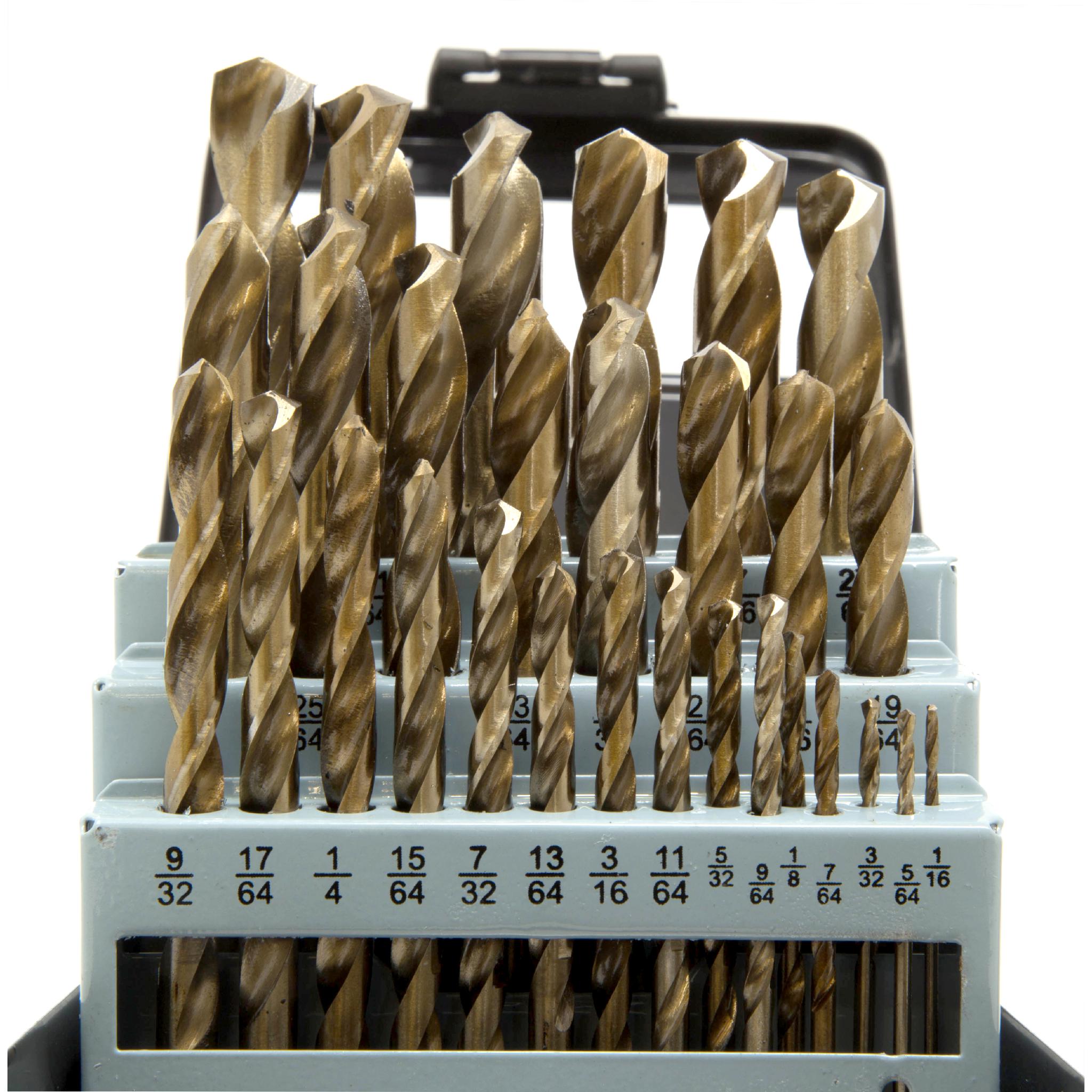WEN DB291A 29-Piece Gold Oxide HSS Drill Bit Set with Carrying Case - High Speed Steel Drill Bits for Metal, Wood, Plastic - Perfect for DIY Projects, Home Repairs, and Professional Use