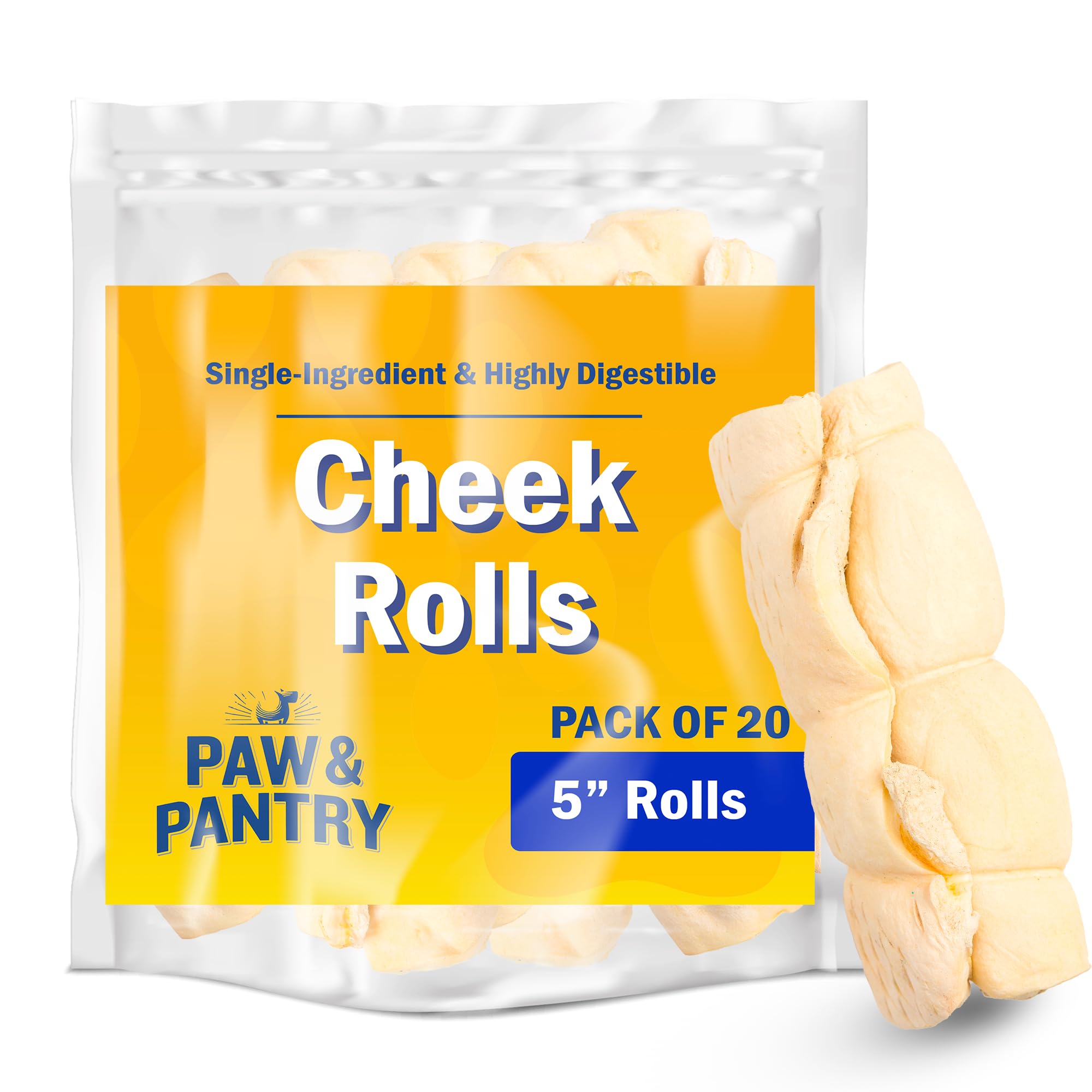 All-Natural Beef Cheek Rolls for Dogs - 5