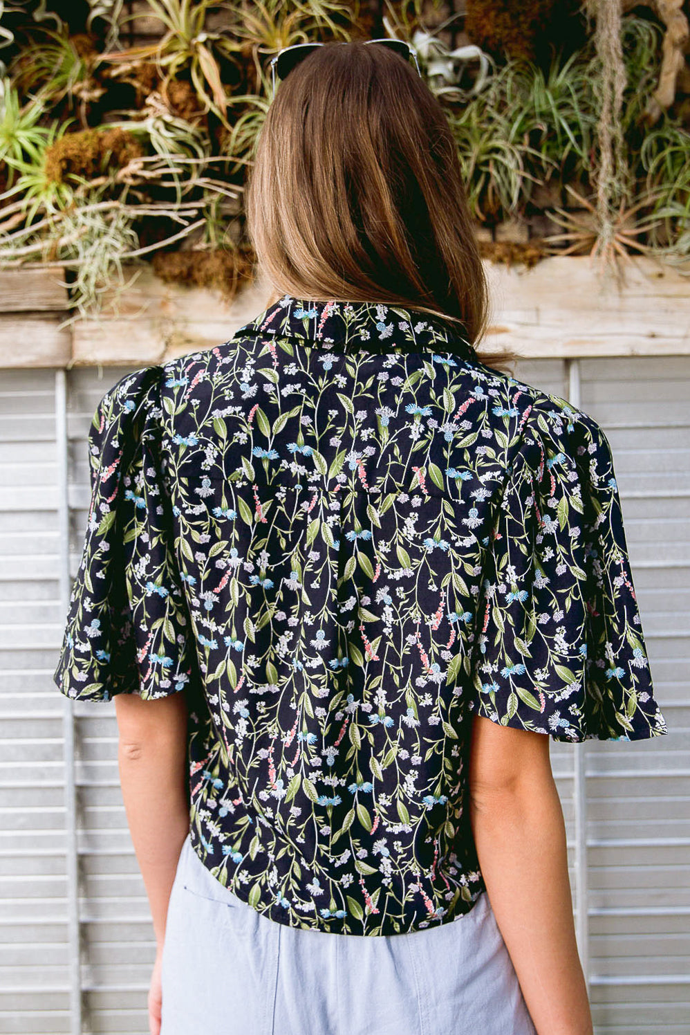 Premium Day Lily Top - Women's Floral Print Blouse for Casual & Summer Wear | Perfect for Outings, Dates, and Office Outfits