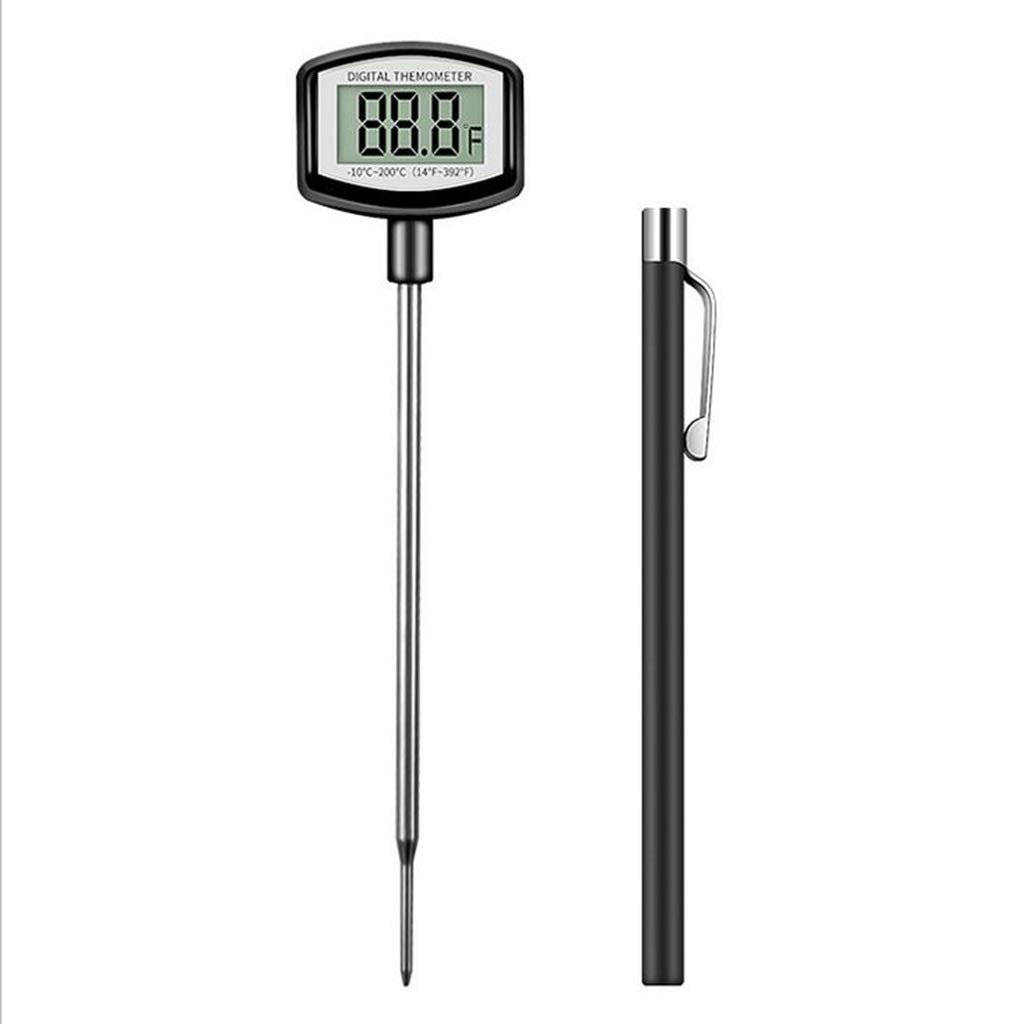 Digital Food Thermometer for Cooking - Instant Read Meat Thermometer with Probe, Waterproof for BBQ, Oven, Milk, Water - Perfect for Grilling, Baking, and Kitchen Use