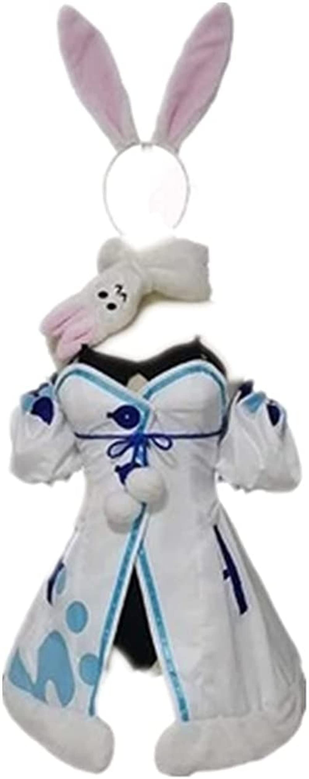 VTuber Usada Pekora Cosplay Dress - Hololive Fantasy Bunny Girl Suit with Braids for Halloween & Christmas Costume | Anime Convention, Cosplay Party, Themed Events