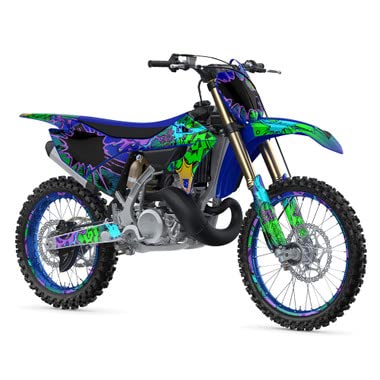 2022-2025 Yamaha YZ250 2-Stroke Dirt Bike Graphics Kit - Zany White Senge Design | High-Quality Vinyl Decals for Yamaha Motorcycles | Perfect for Motocross Racing & Off-Road Adventures