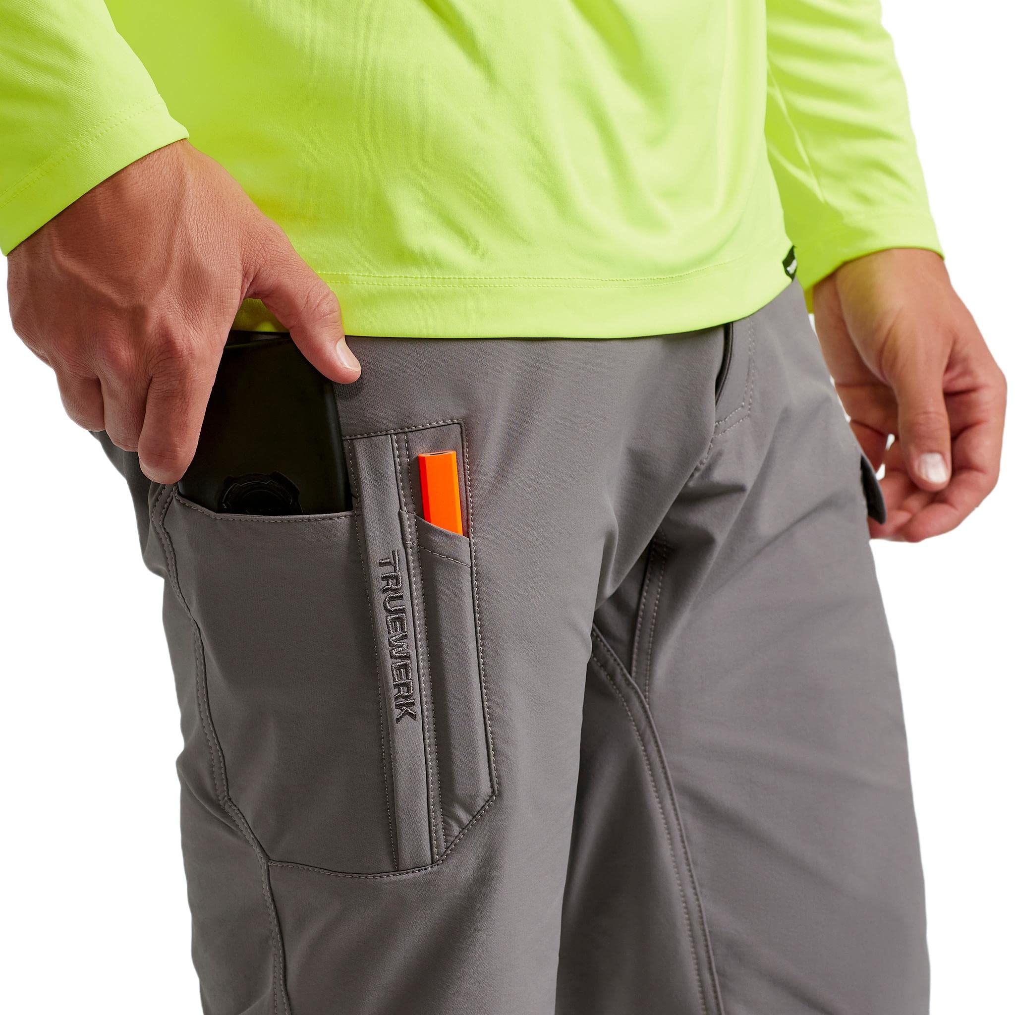 TRUEWERK Men's Modern Workwear Pants - Durable & Comfortable for Construction, Landscaping & Outdoor Jobs - Perfect for Carpenters, Electricians & Handymen
