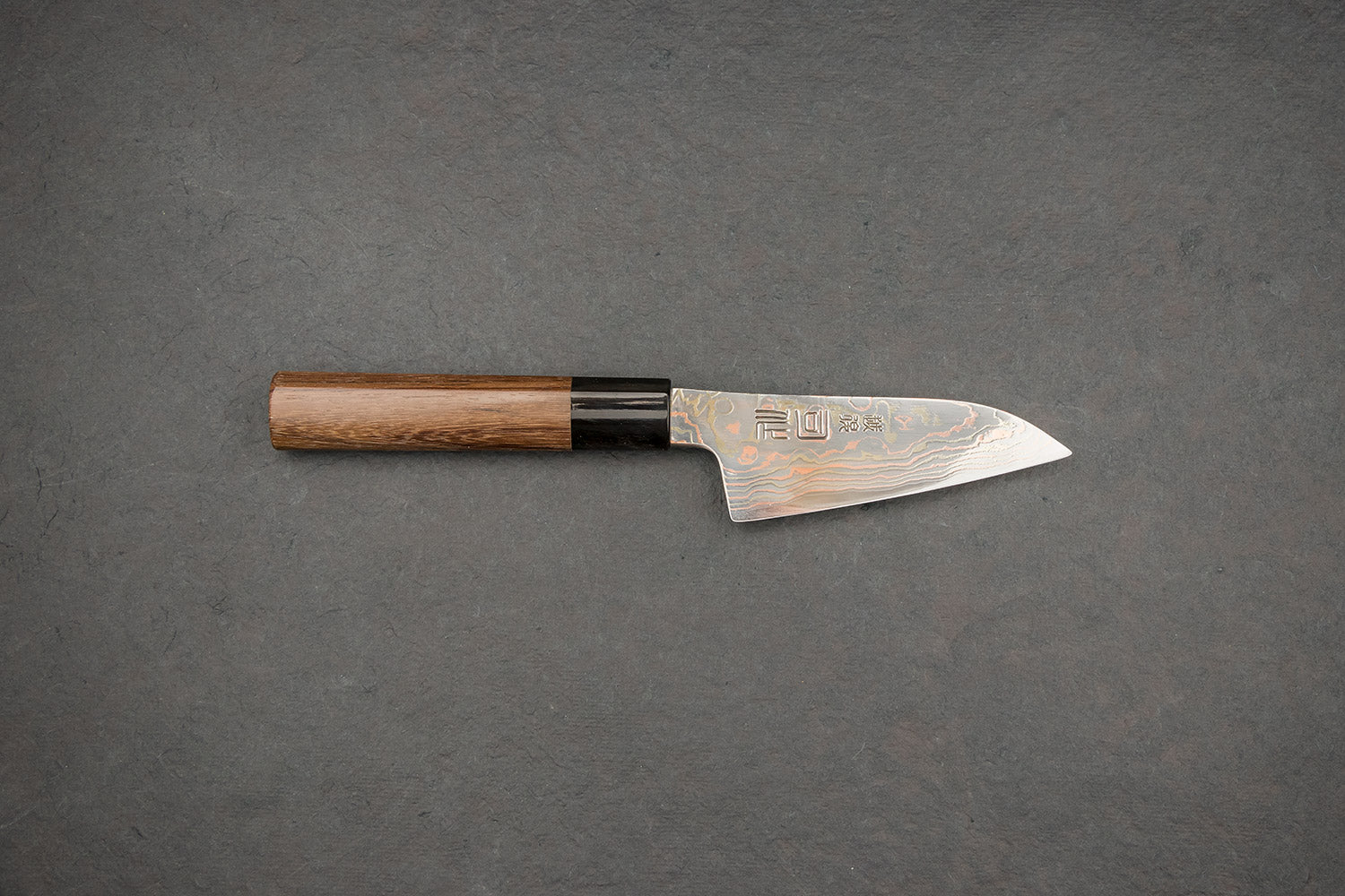 Premium Tsukasa Hinoura VS2 Color Damascus Petty Knife 100mm - Japanese Kitchen Knife for Precision Slicing, Chopping & Garnishing - Perfect for Chefs & Home Cooks