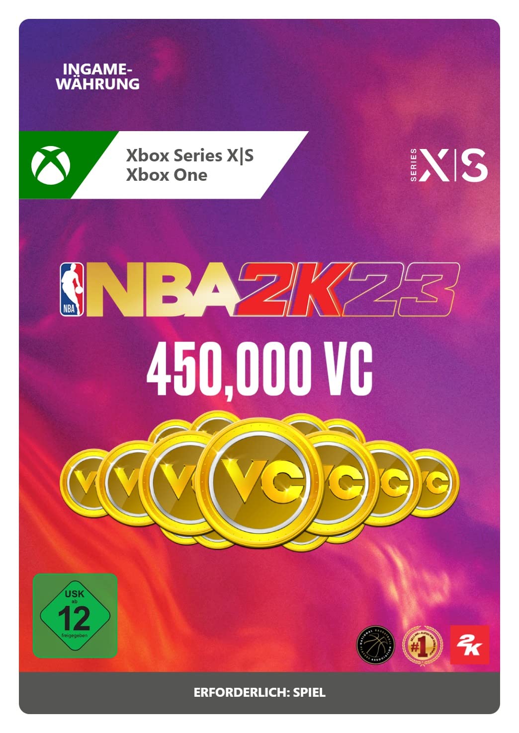 NBA 2K23 - 450,000 VC Virtual Currency for Xbox One & Series X|S - Digital Download Code | Upgrade Your MyPlayer & Unlock In-Game Content
