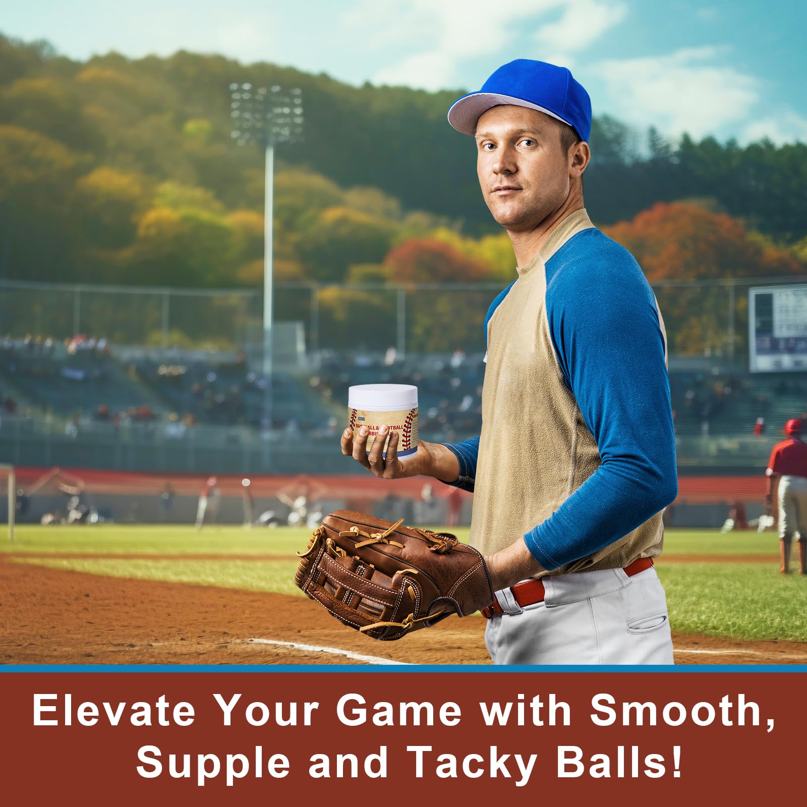 Original Baseball Rubbing Mud - Softens & Darkens Leather, Enhances Grip, Reduces Shine | Game-Ready Formula for Leather & Synthetic Baseballs | Perfect for Pre-Game Prep & Breaking in New Balls