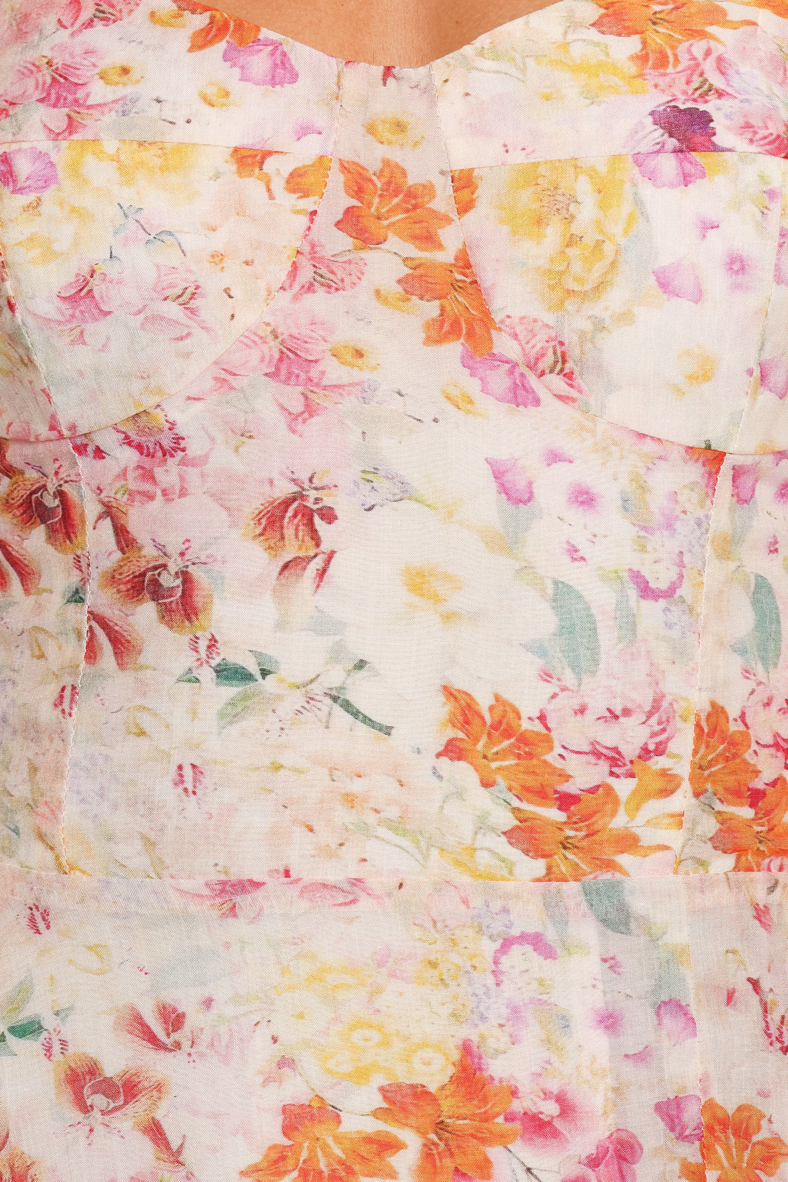 Cordelia Floral Midi Dress for Women - Elegant Summer Dress for Parties, Weddings & Casual Outings