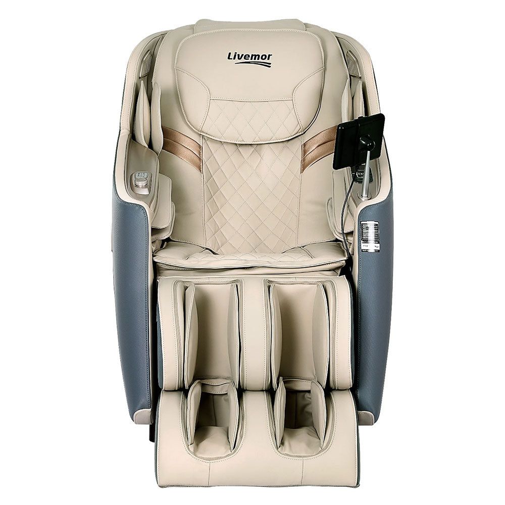 Livemor 3D Electric Massage Chair with Zero Gravity Recliner - Full Body Shiatsu Massager for Home & Office Relaxation - Perfect for Stress Relief, Back Pain & Muscle Recovery