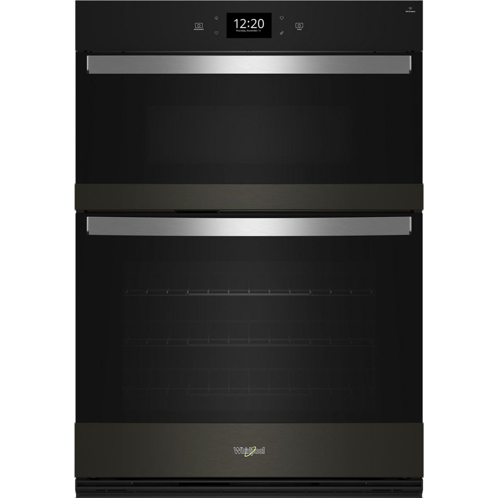 Whirlpool WOEC7030PV 30-Inch True Convection Wall Oven - Black Stainless Steel | Built-In Electric Oven with Even Baking & Roasting | Perfect for Home Kitchens & Professional Cooking