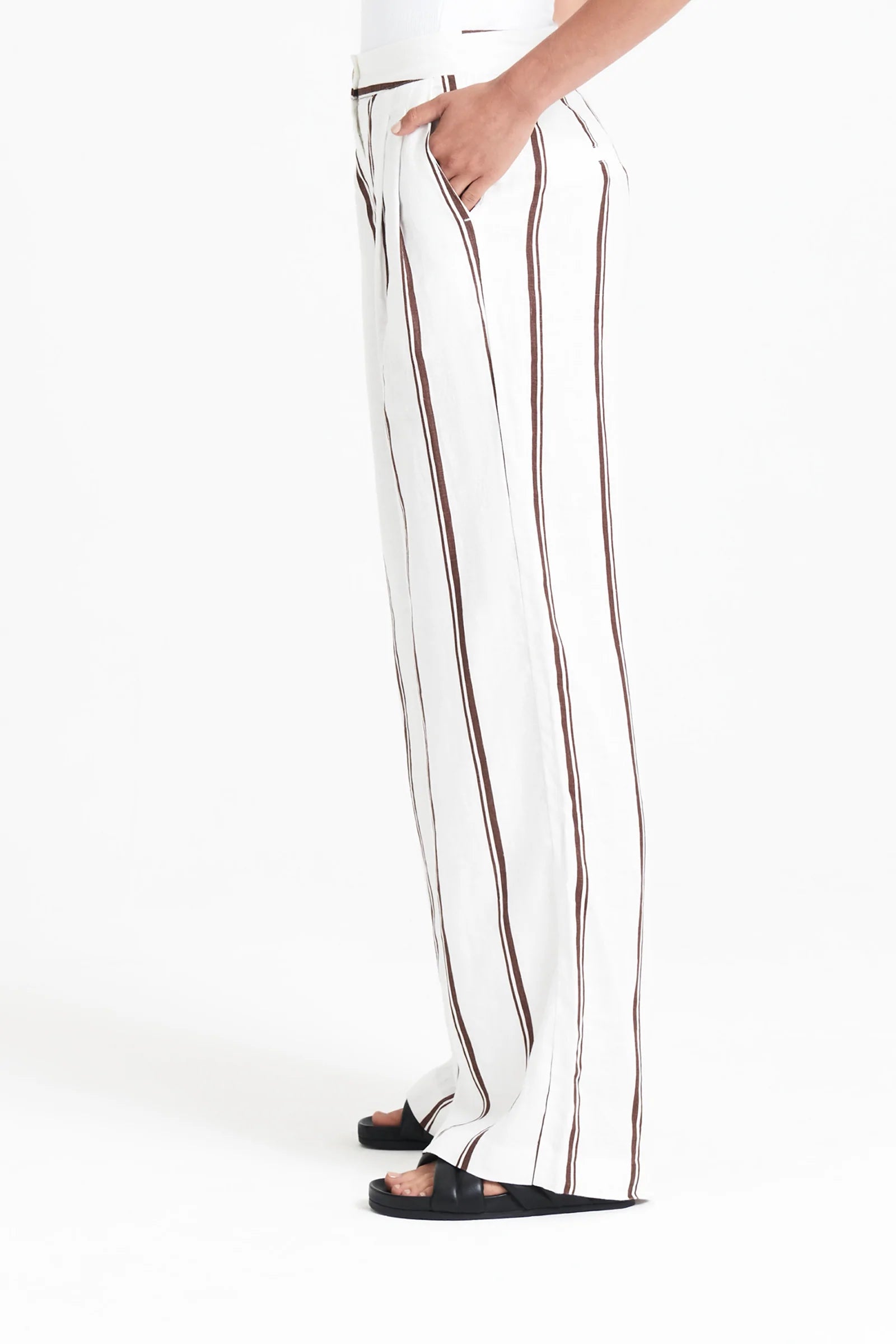 Premium Linen Pants for Women - Breathable & Comfortable Summer Wide Leg Trousers - Perfect for Travel, Beach, and Casual Wear