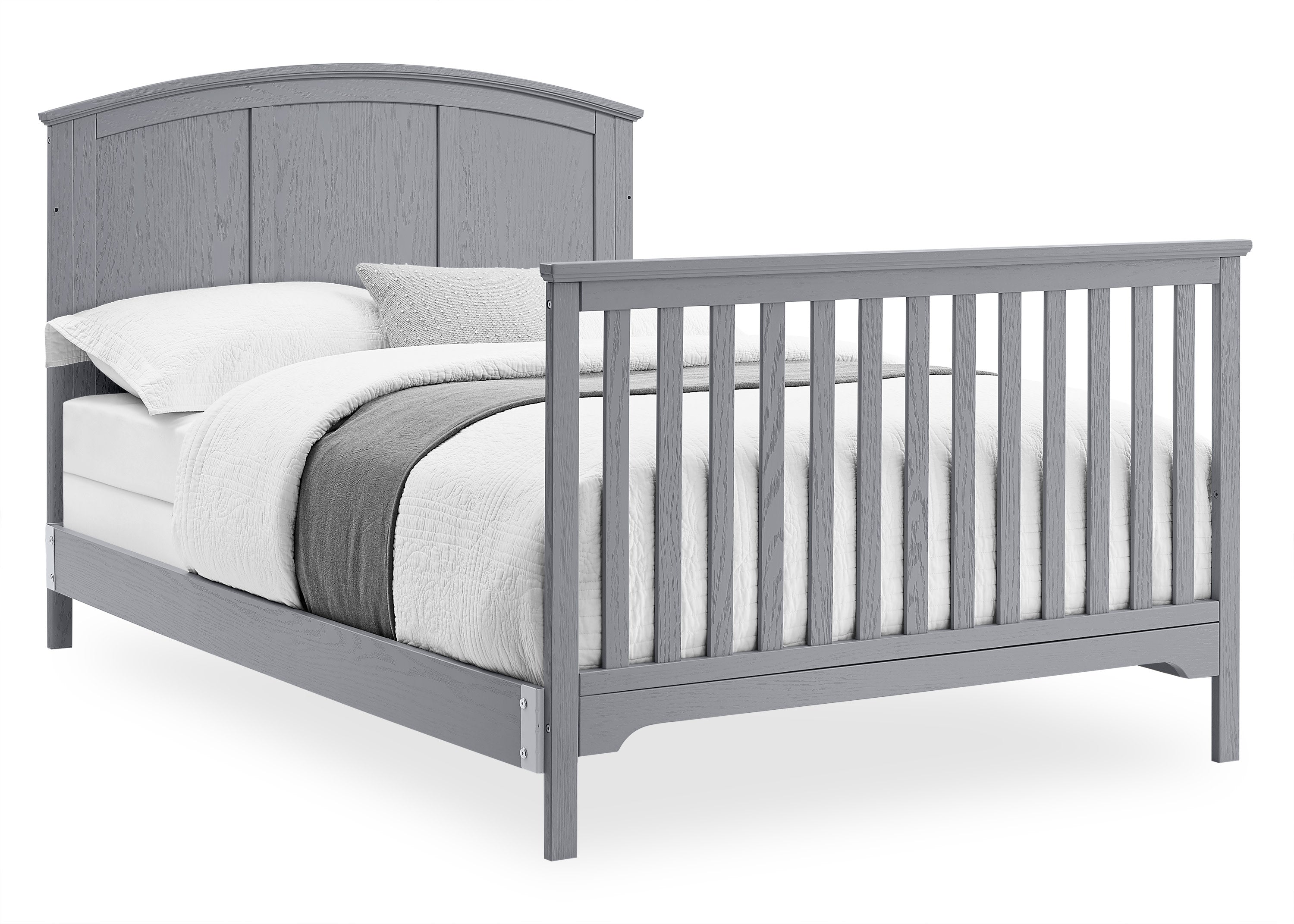 Sweet Beginnings Sage Curve 6-in-1 Convertible Crib - Nursery Furniture for Baby to Toddler Bed with Storage Drawer | Perfect for Modern Nurseries & Small Spaces