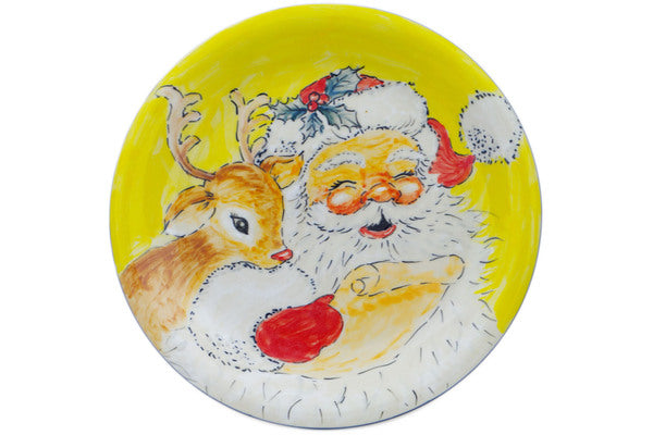 10-Piece Santa's Best Friend Christmas Dinner Plates Set - Holiday Tableware for Festive Parties, Family Gatherings & Christmas Celebrations