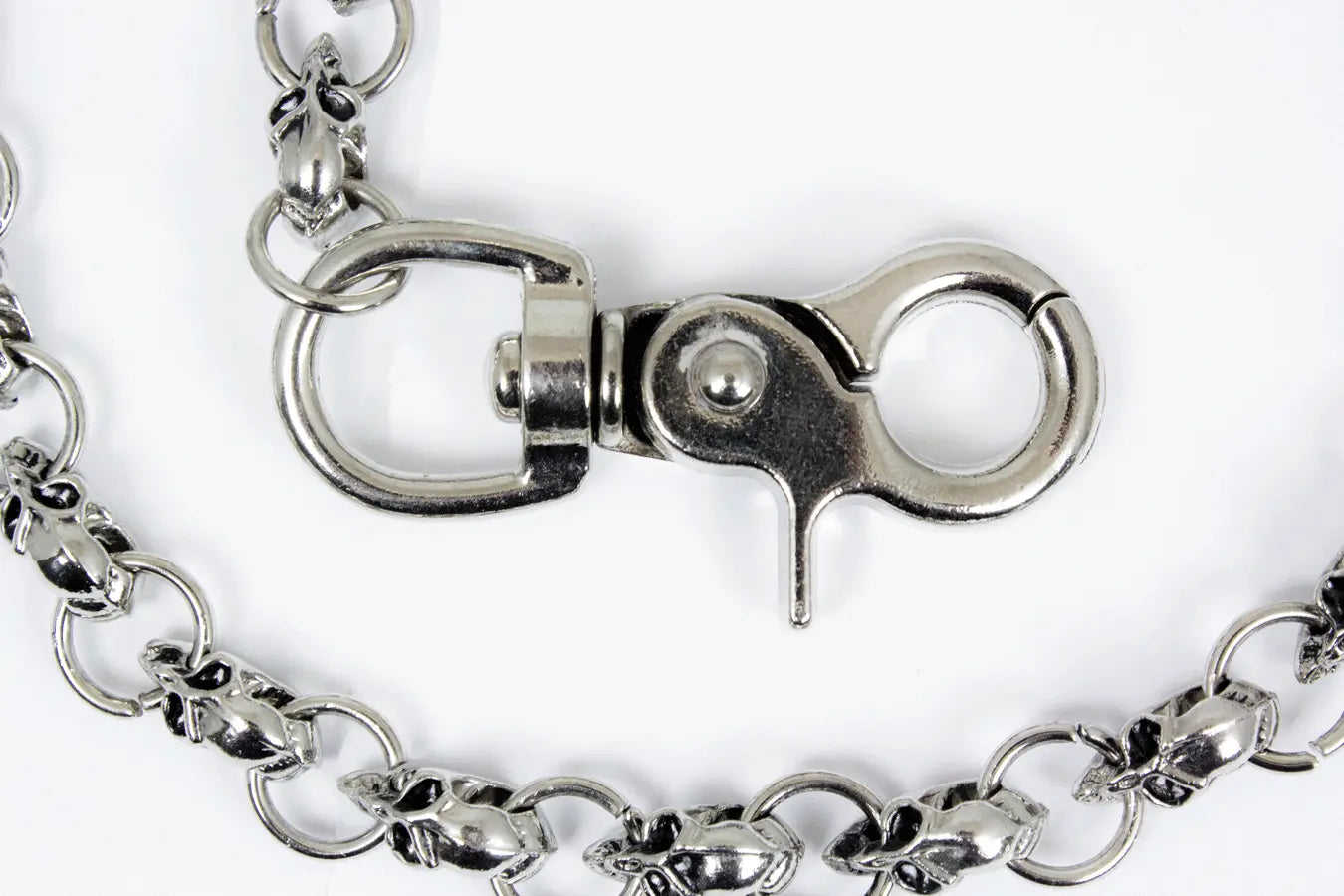 Open Road Skull Wallet Chain - Punk Rock Accessory for Men & Women - Perfect for Bikers, Concerts and Fashion Statements