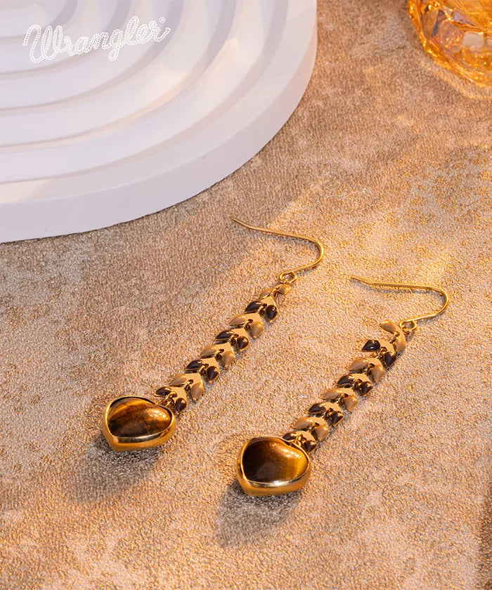 Wrangler Demeter's Heart Necklace and Earrings Set - Sterling Silver Greek Goddess Jewelry for Women - Perfect for Valentine's Day, Anniversary, and Romantic Date Nights