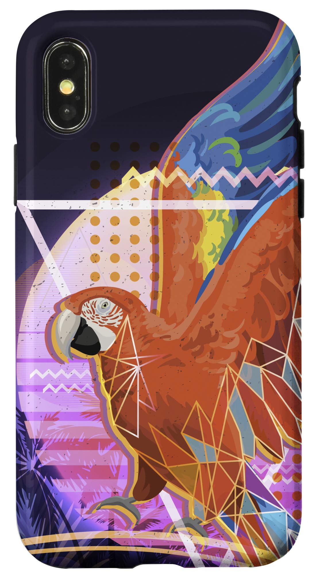 Premium iPhone X/XS Parrot Design Phone Case - Cute & Durable Protective Cover for Everyday Use, Travel & Outdoor Activities