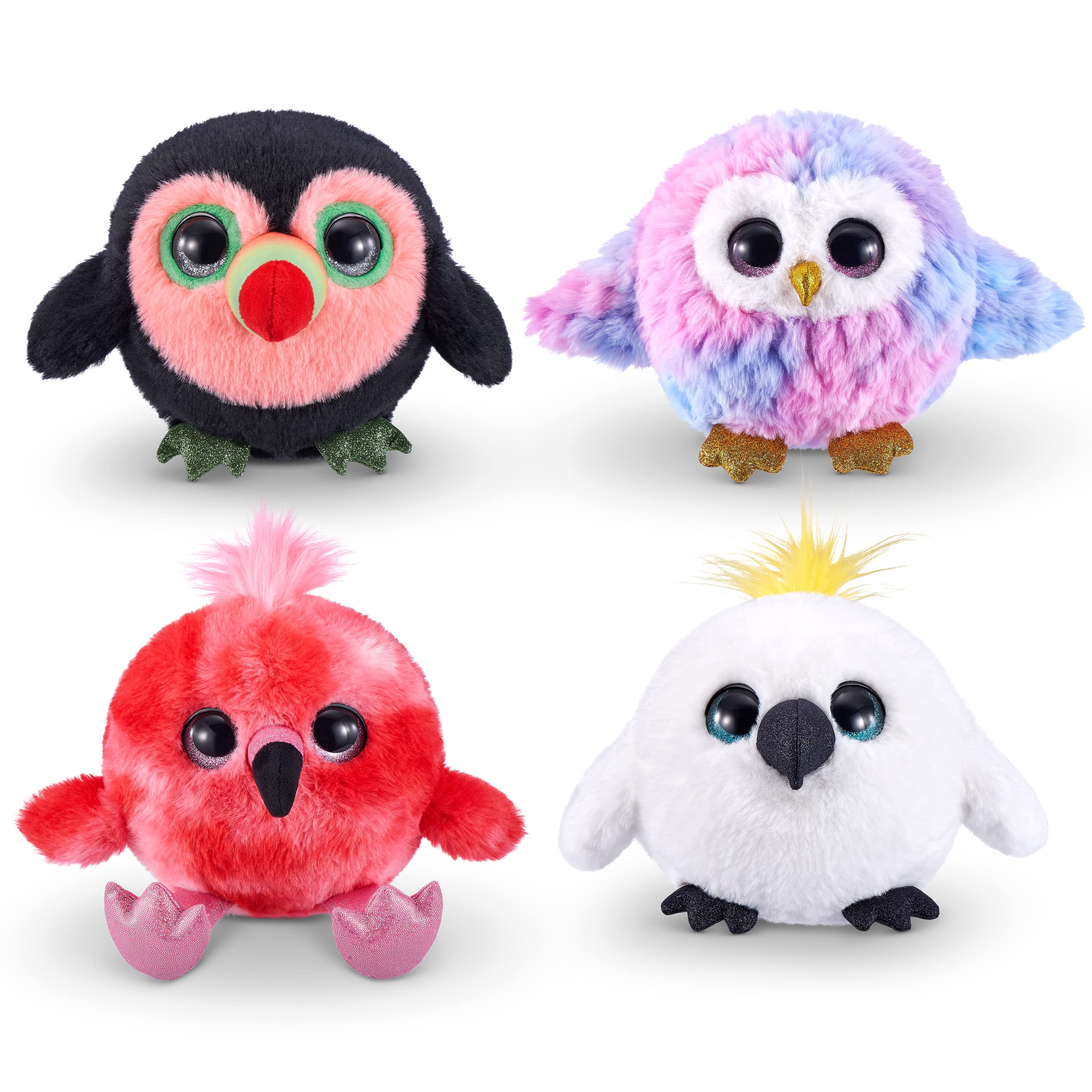 ZURU Pets Alive Chirpy Birds Flamingo - Interactive Electronic Talking Pet Toy with Giant Surprise Egg, Stickers, Comb & Fluffy Clay - Cute Animal Plush Gift for Girls - Perfect for Playtime, Birthday Gifts & Collectible Fun
