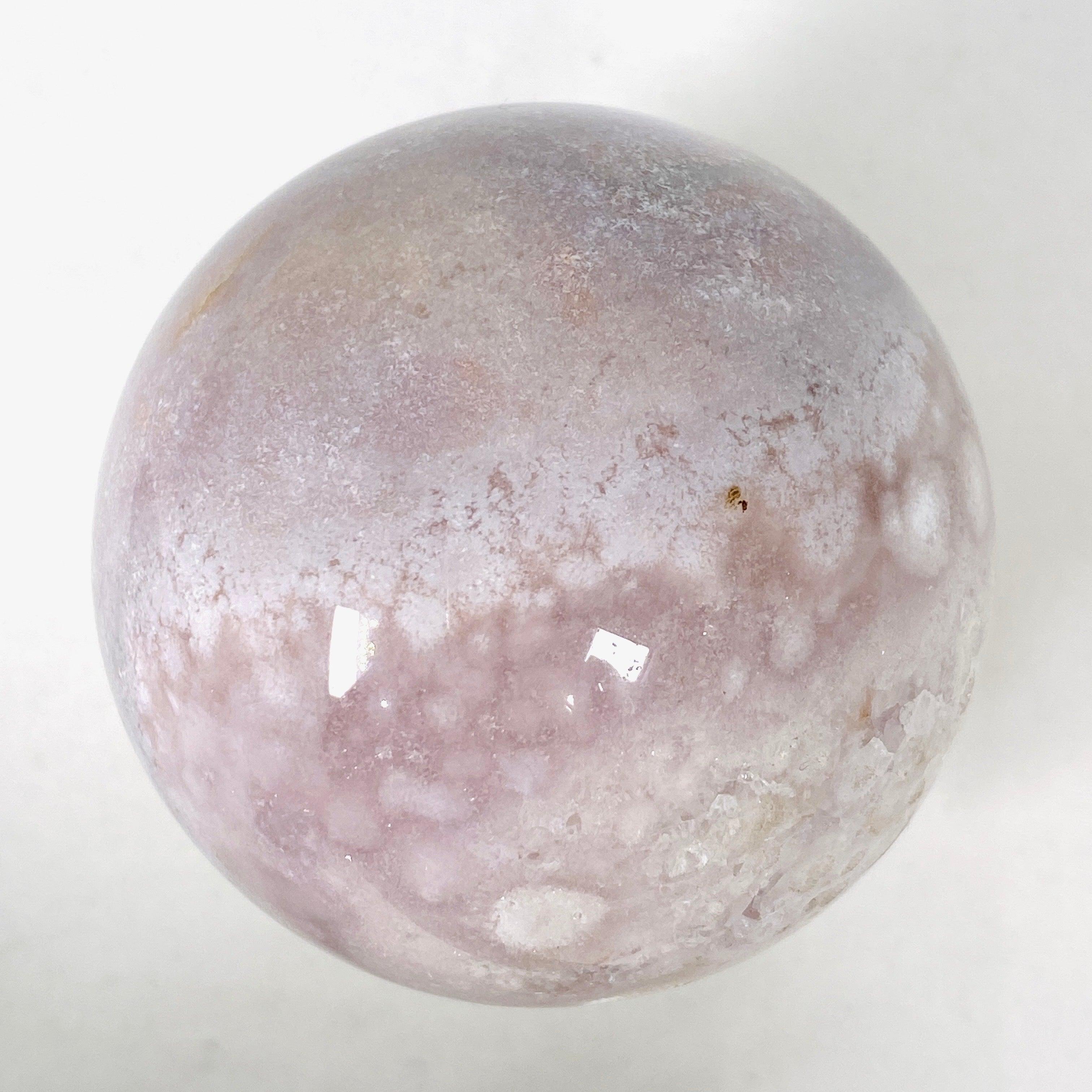 Natural Pink Amethyst Crystal Sphere - Healing Stone for Meditation, Reiki & Home Decor (PAMS 04) | Perfect for Spiritual Healing, Yoga Spaces & Gift Giving