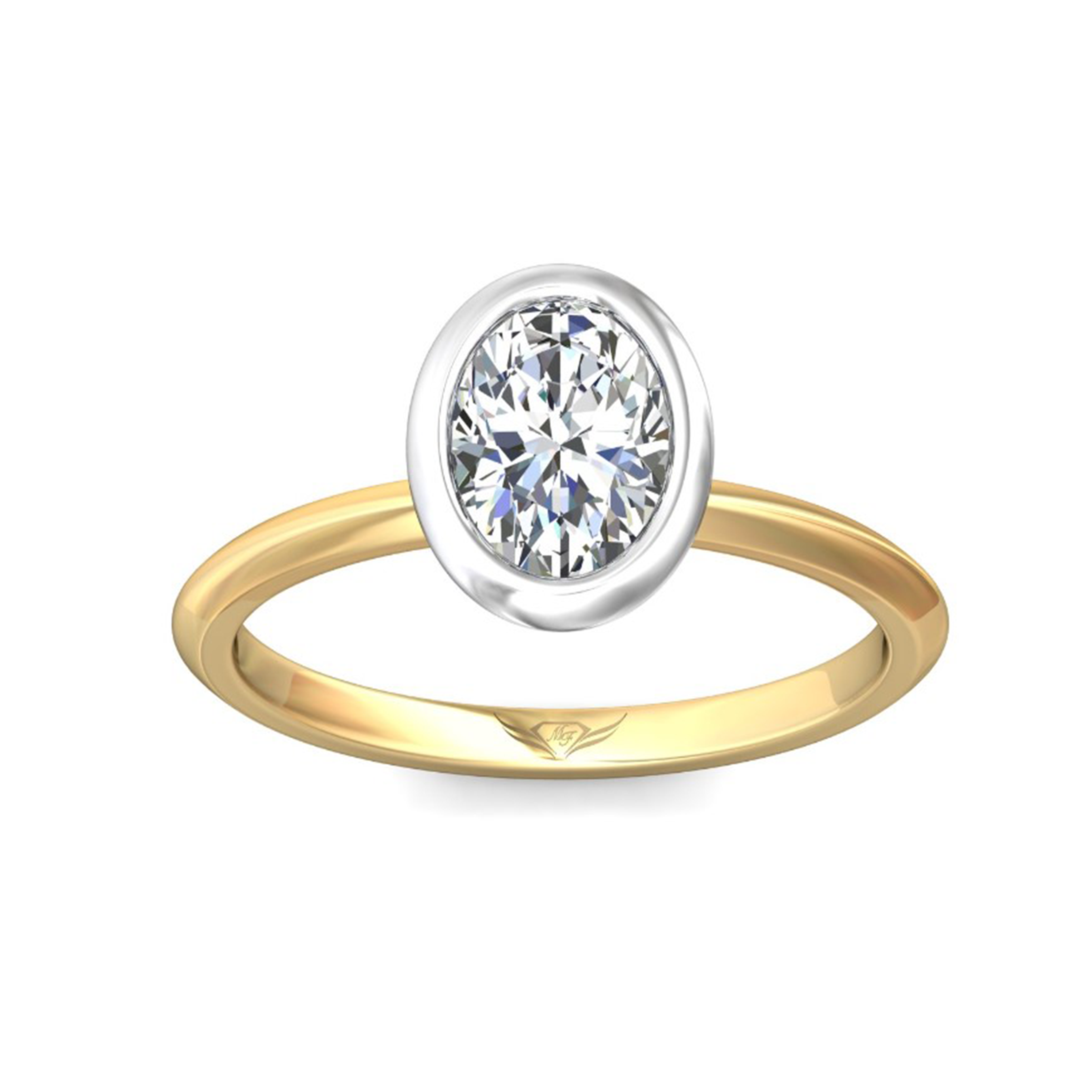 Bezel Set Engagement Ring for Women - Elegant Solitaire Diamond Wedding Band - Perfect for Proposals, Anniversaries & Special Occasions