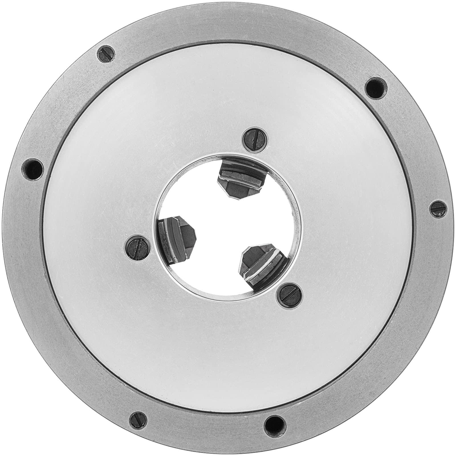 OrangeA K11-200 8 Inch 3 Jaw Self Centering Lathe Chuck - Hardened Steel Jaws for Internal & External Grinding - Compatible with Lathe, Drilling & Milling Machines - Perfect for Metalworking, Woodturning & DIY Projects