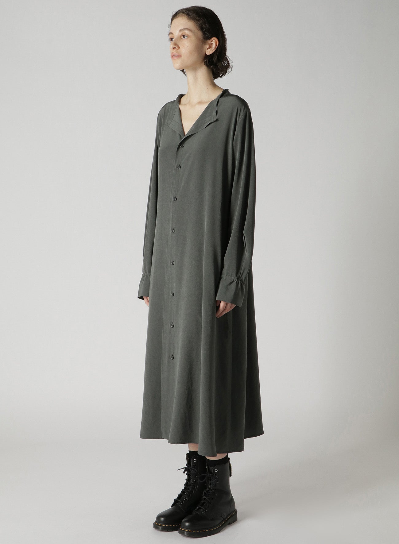 Stylish Collarless A-Line Dress for Women - Elegant & Comfortable Casual Wear for Parties, Work, and Everyday Outfits