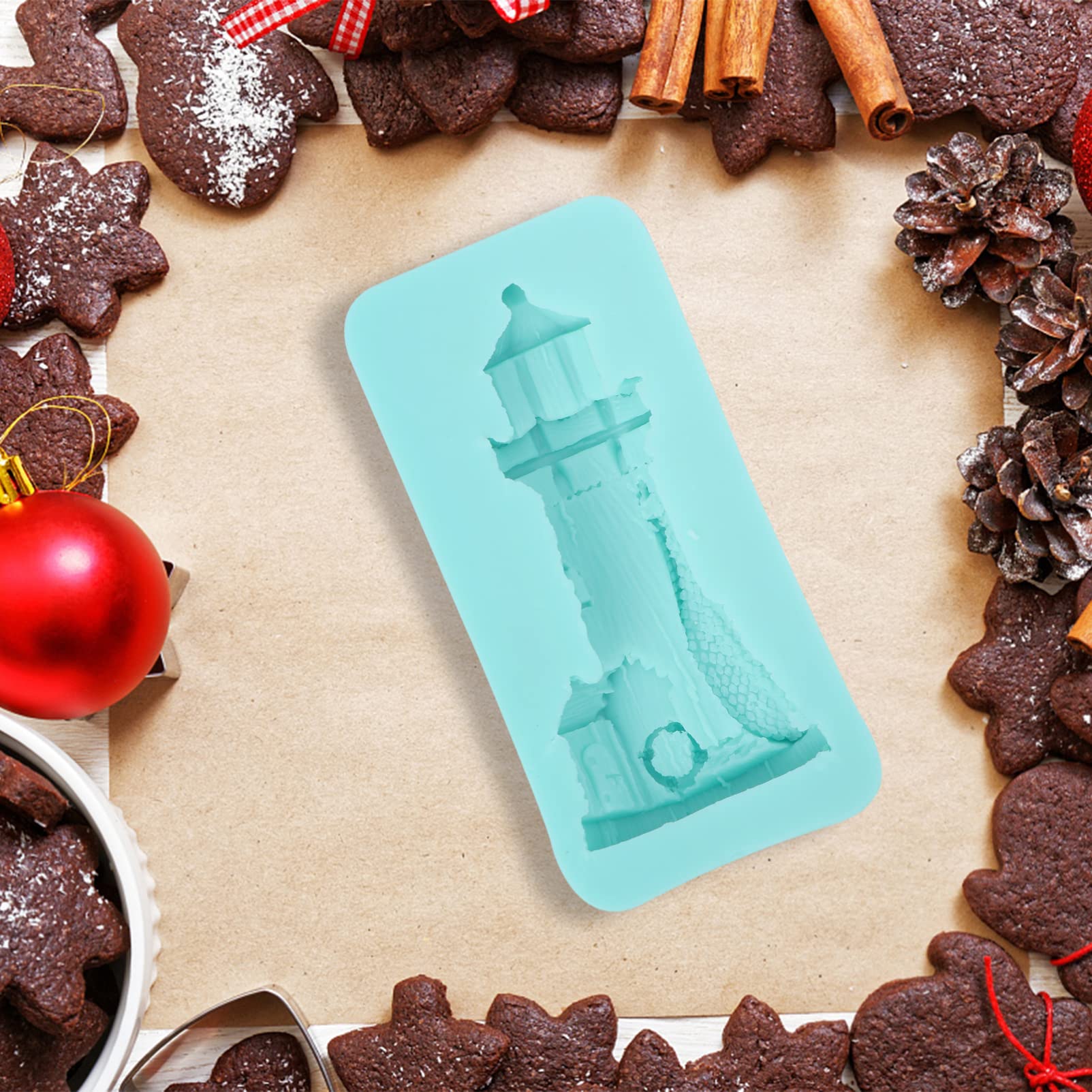Hemoton 2-Piece DIY Silicone Baking Mold Set for Chocolate, Desserts, Cakes, Cookies & Candies - 3D Modeling Cake Decorating Tools for Home Baking, Party Treats & Holiday Gifts