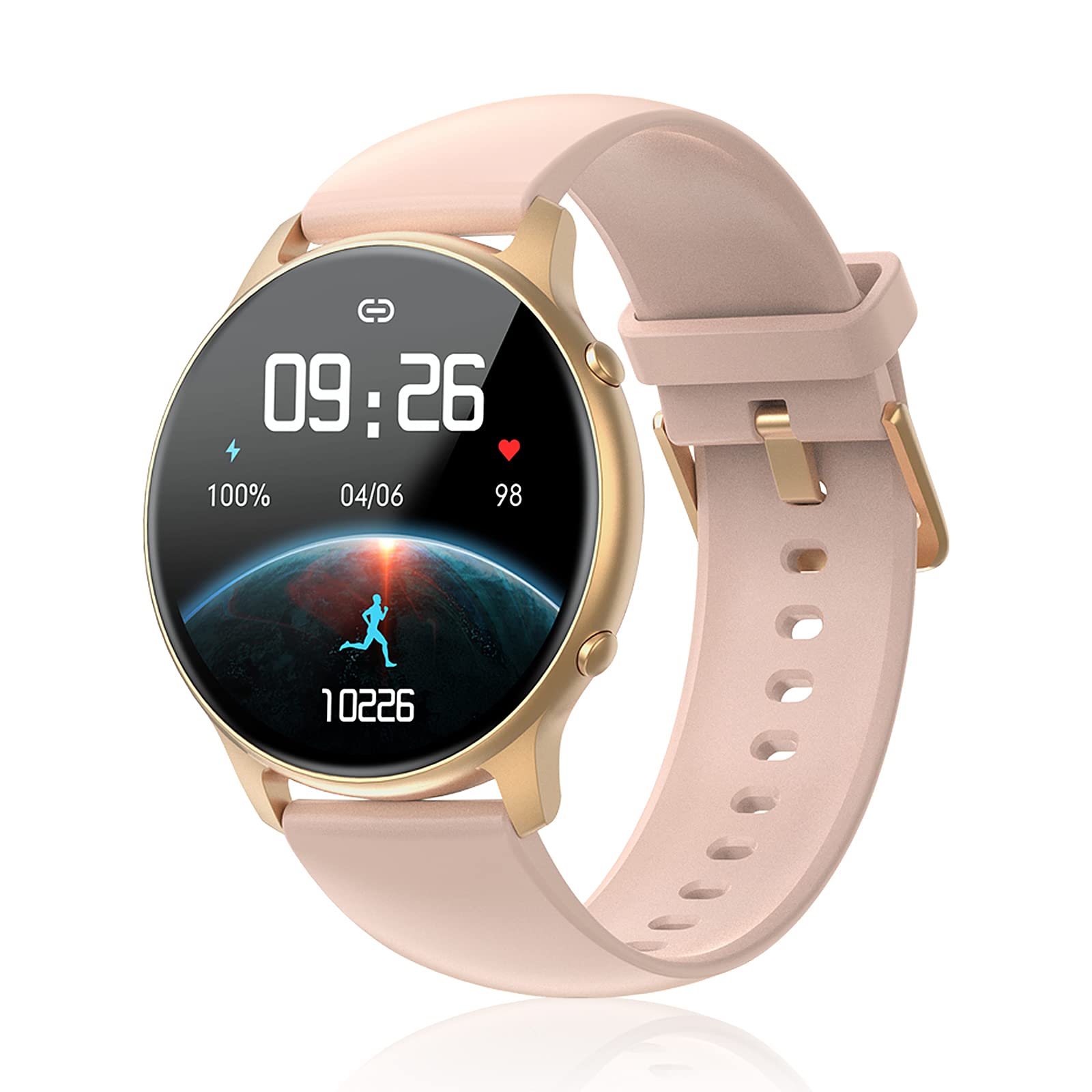 BCFHYK Smart Watch for Women - Fitness Tracker with Heart Rate Monitor, Sleep Tracking, Pedometer, IP68 Waterproof, Full Touch Color Screen - Compatible with Android Phones - Perfect for Workouts, Running, Swimming & Daily Activity Tracking