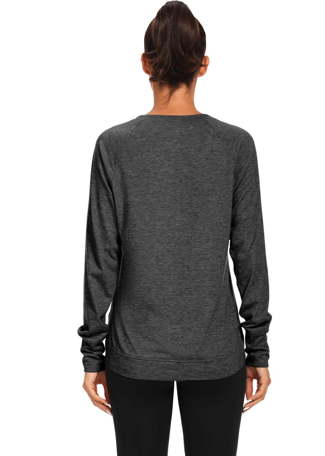 Muzniuer Women's Long Sleeve Workout Shirts - Moisture Wicking Yoga Running Athletic Top for Women | Gym, Fitness, Outdoor Sports & Casual Wear