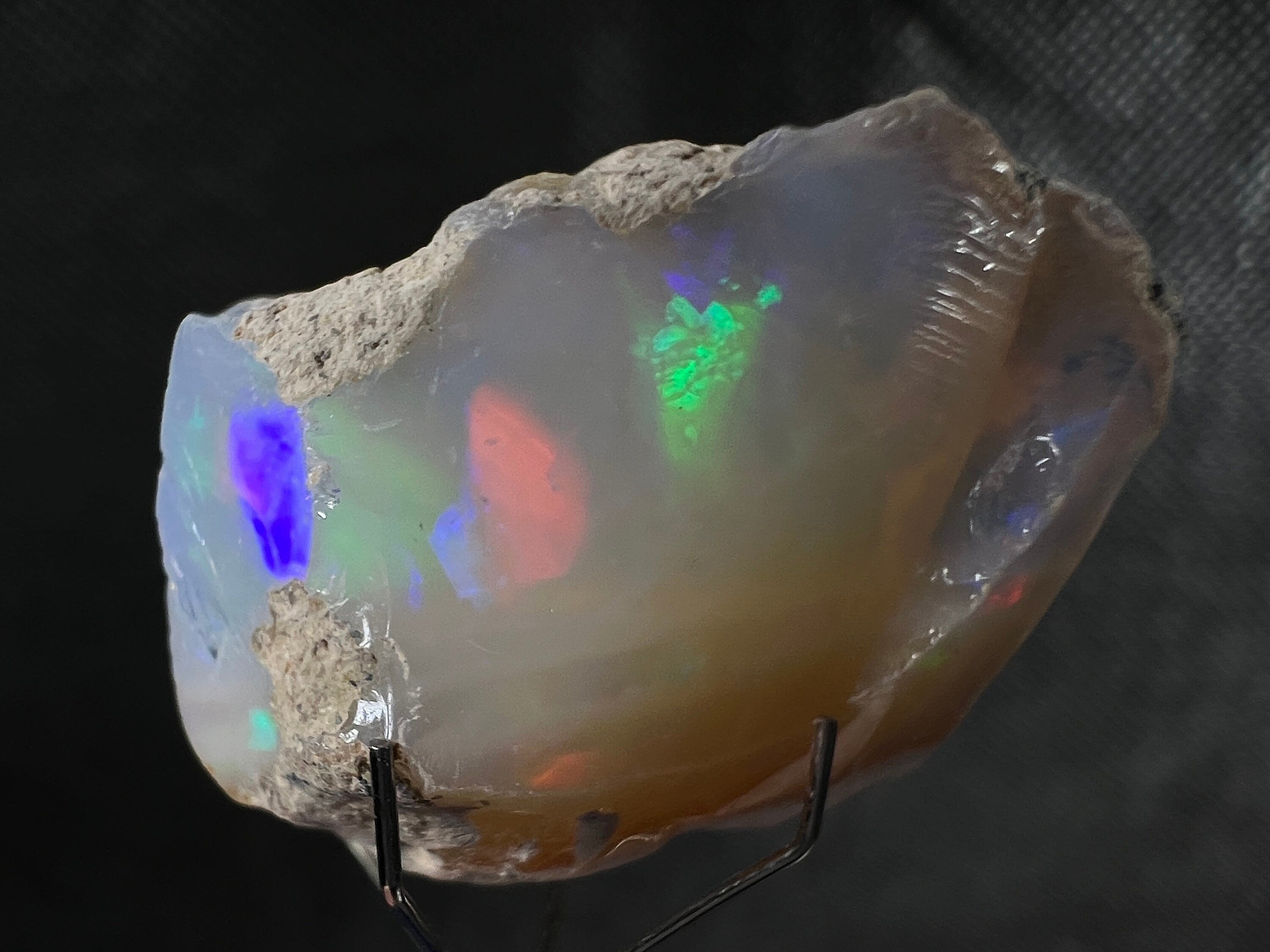 4A+ Welo Opal Raw Crystal - Natural Cutting Grade Opal Gemstone, October Birthstone (50643) for Jewelry Making, Healing & Collecting