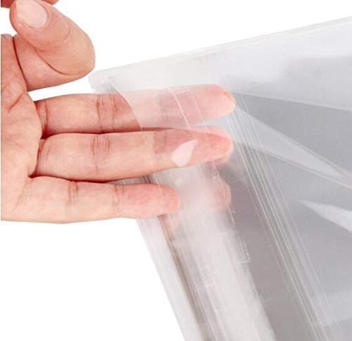 100 Pack 5'' x 7'' Clear Resealable Cellophane Bags with Adhesive Closure - Perfect for Bakery, Candles, Cookies, Snacks & Candy Storage | Ideal for Food Packaging, Party Favors & Retail Display