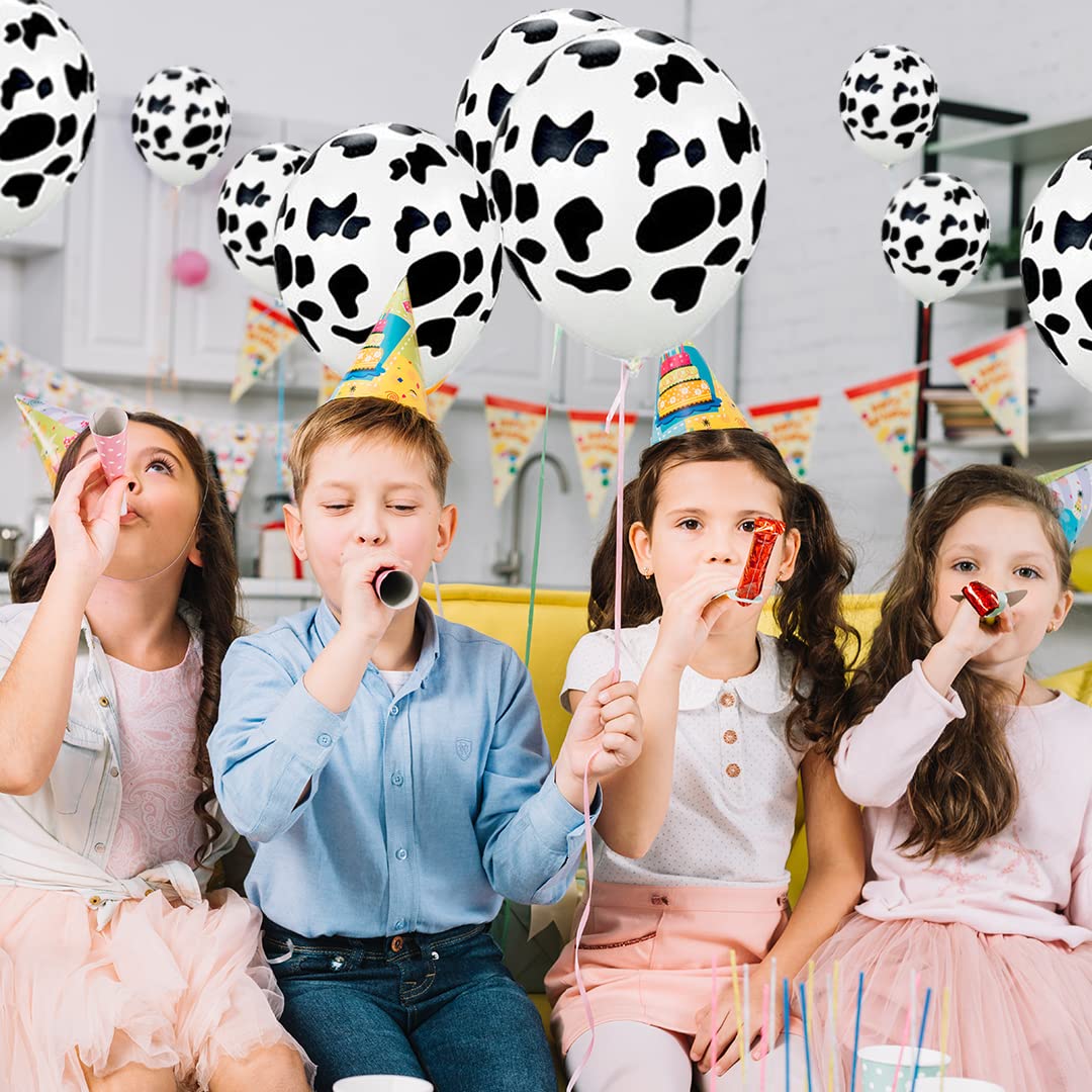 50 PCS Cow Print Balloons - Western Cowboy Theme Party Decorations for Birthday, Baby Shower & Farmhouse Events - Funny Animal Balloon Favors for Cowboy Parties, Ranch Decor & Western Celebrations