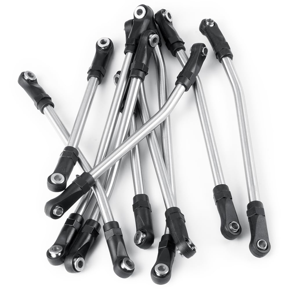 RCLIONS Stainless Steel High Clearance Suspension Links - Upgrade Kit for 1/10 Element Enduro Sendero RC Crawler - Durable Off-Road Performance Parts for Rock Crawling & Trail Adventures