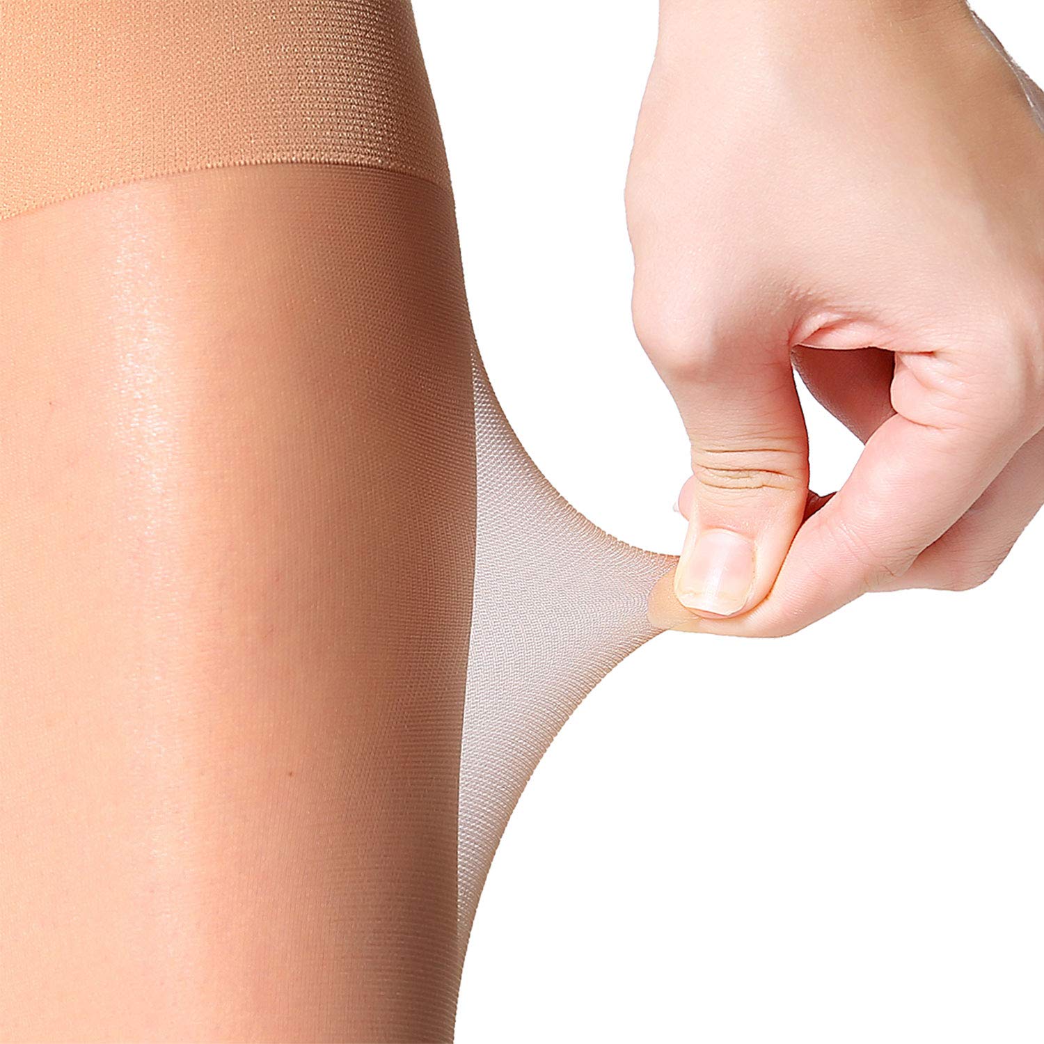 MANZI 12 Pairs Women's Sheer Knee High Stockings & Pantyhose - Perfect for Office, Dressy Outfits & Everyday Wear