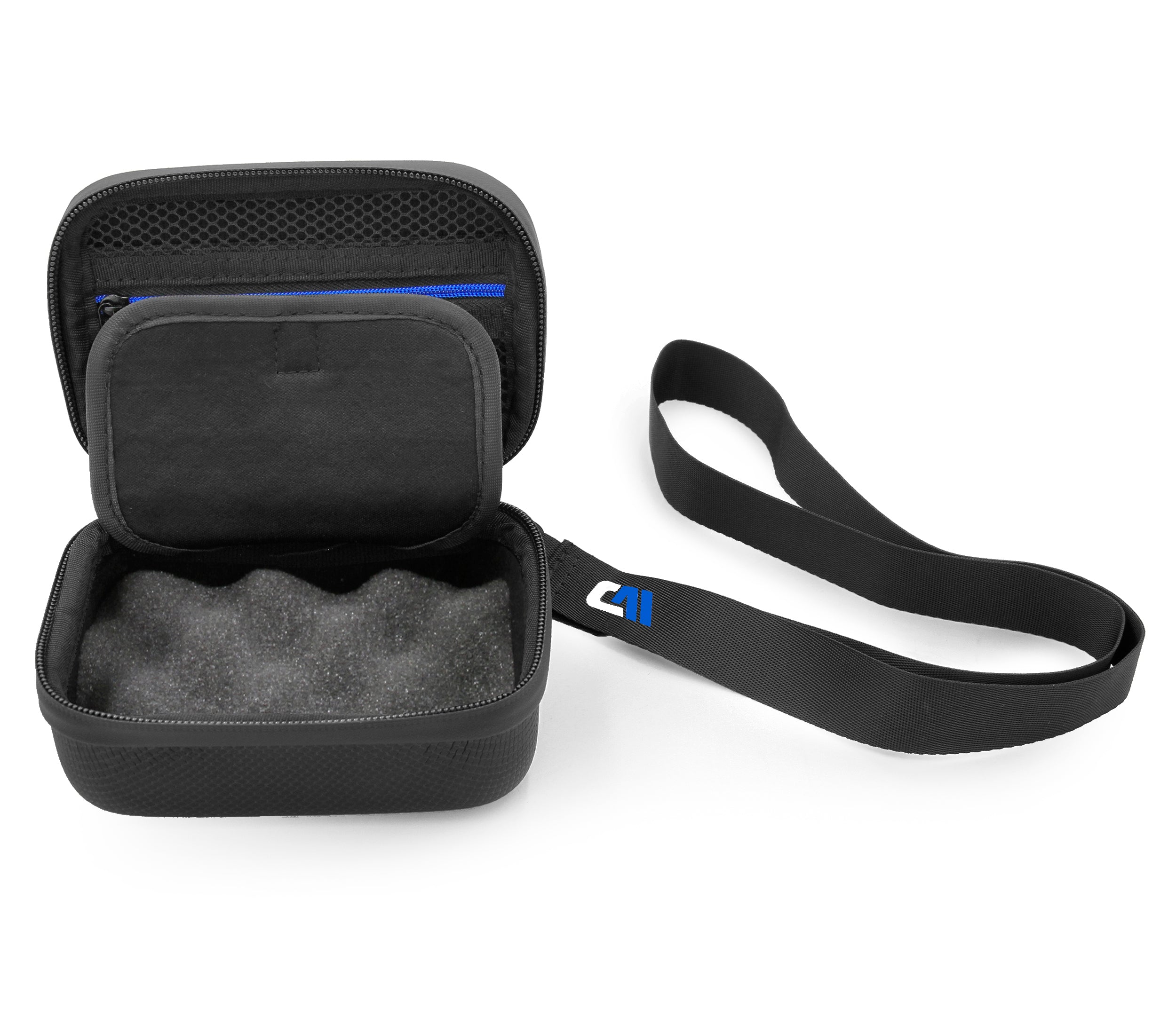 CASEMATIX Protective Carry Case for Blue Tees Golf Ringer & Accessories - Travel Storage Case for Smart Magnetic GPS Handheld Range Finder | Perfect for Golf Course, Travel & Outdoor Sports