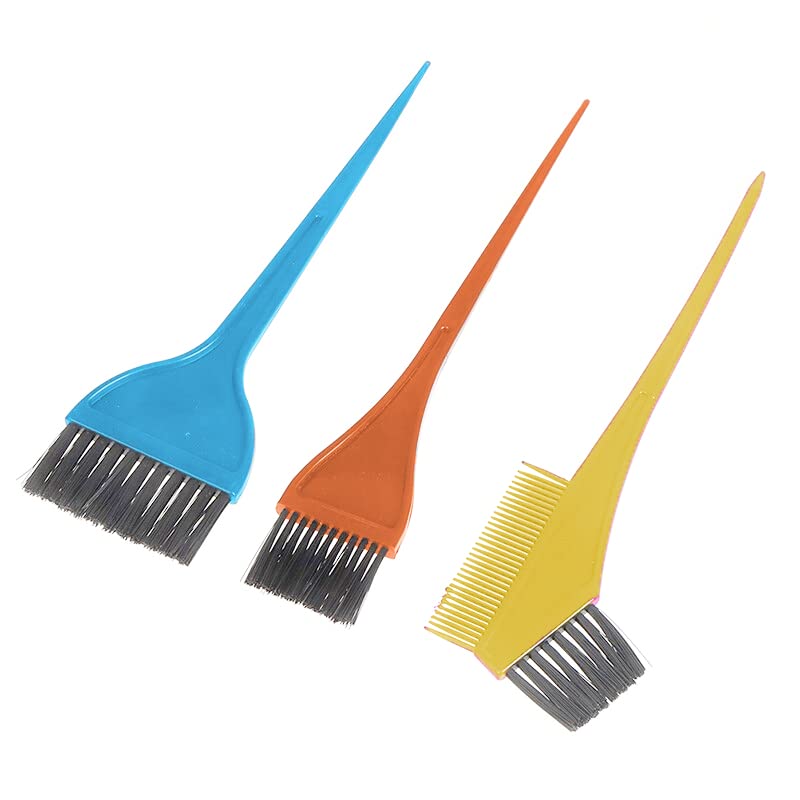 Ayushi Creations Hair Coloring Brush Bowl and Apron Set - Professional Salon Hair Dyeing Kit with ABS Plastic Bowl, Brushes & Apron - Multicolor Pack of 5 (Combo-2) - Perfect for At-Home Hair Coloring & Salon Styling