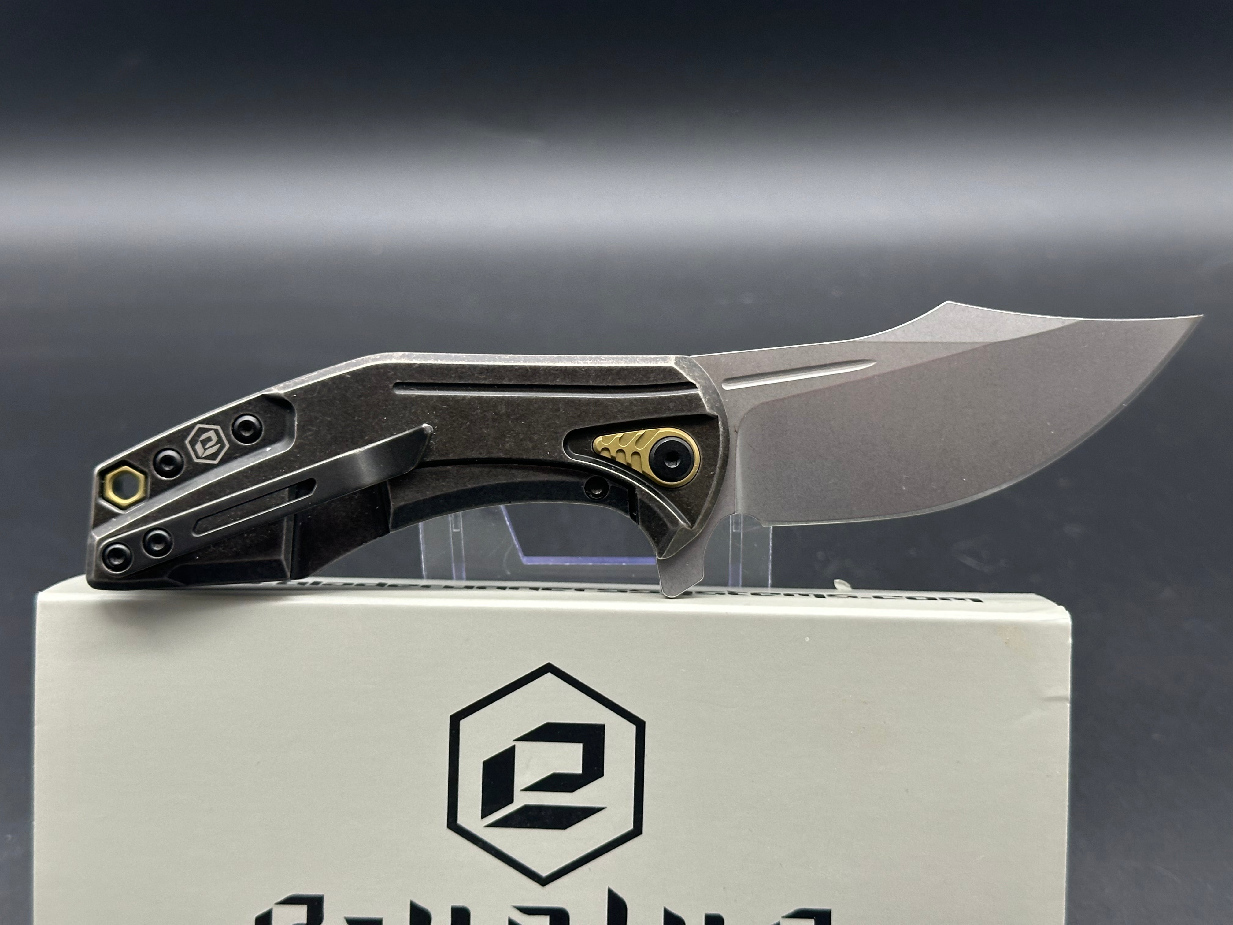 BRS E Volve Overwatch Frame Lock Folding Knife - Titanium Handle, 3.625
