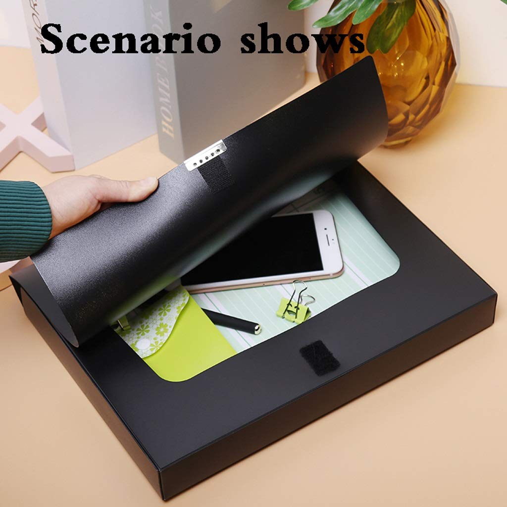 A4 Plastic File Storage Box with Lid - Office Supplies Organizer for Documents, Folders & Archives - Perfect for Home, Office & School Organization (75mm)
