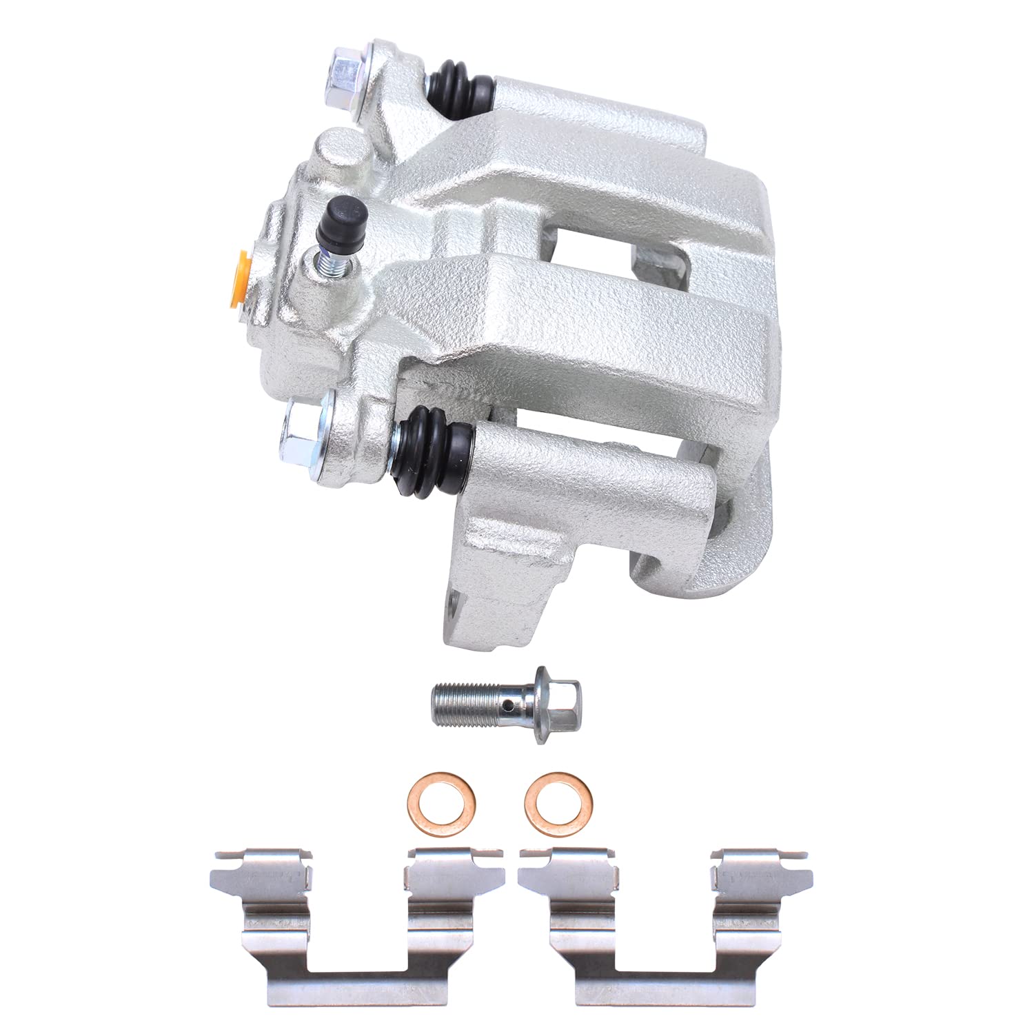 Detroit Axle Rear Right Brake Caliper Replacement for 2003-2005 Infiniti G35 & 350Z, 2003-2007 Nissan Murano, 2004-2009 Nissan Quest - Passenger Side Disc Brake Caliper with Bracket - Perfect for Smooth Braking & Safe Driving