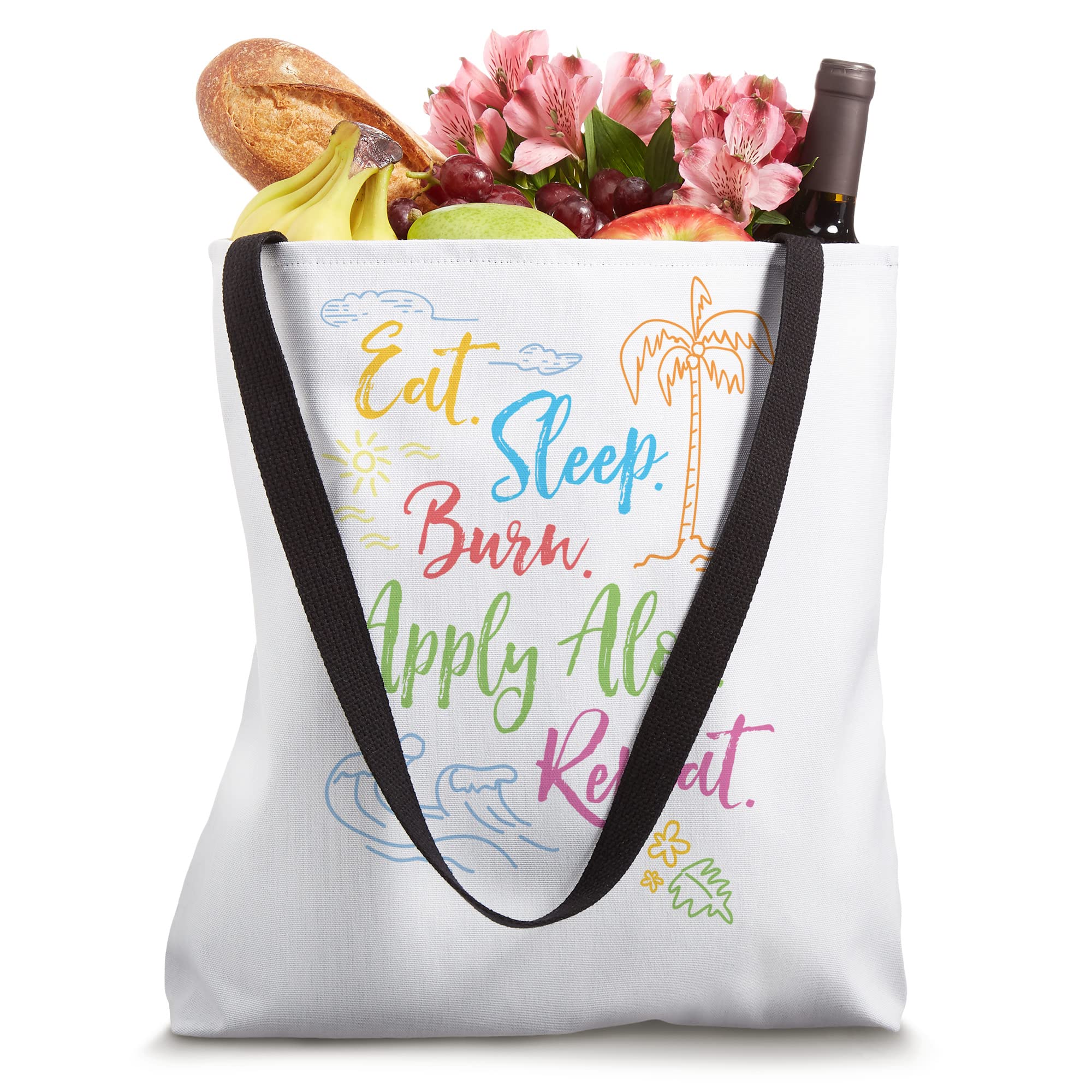 Eco-Friendly Aloe Print Beach Tote Bag for Women - Perfect for Summer Vacation, Shopping & Pool Day Essentials